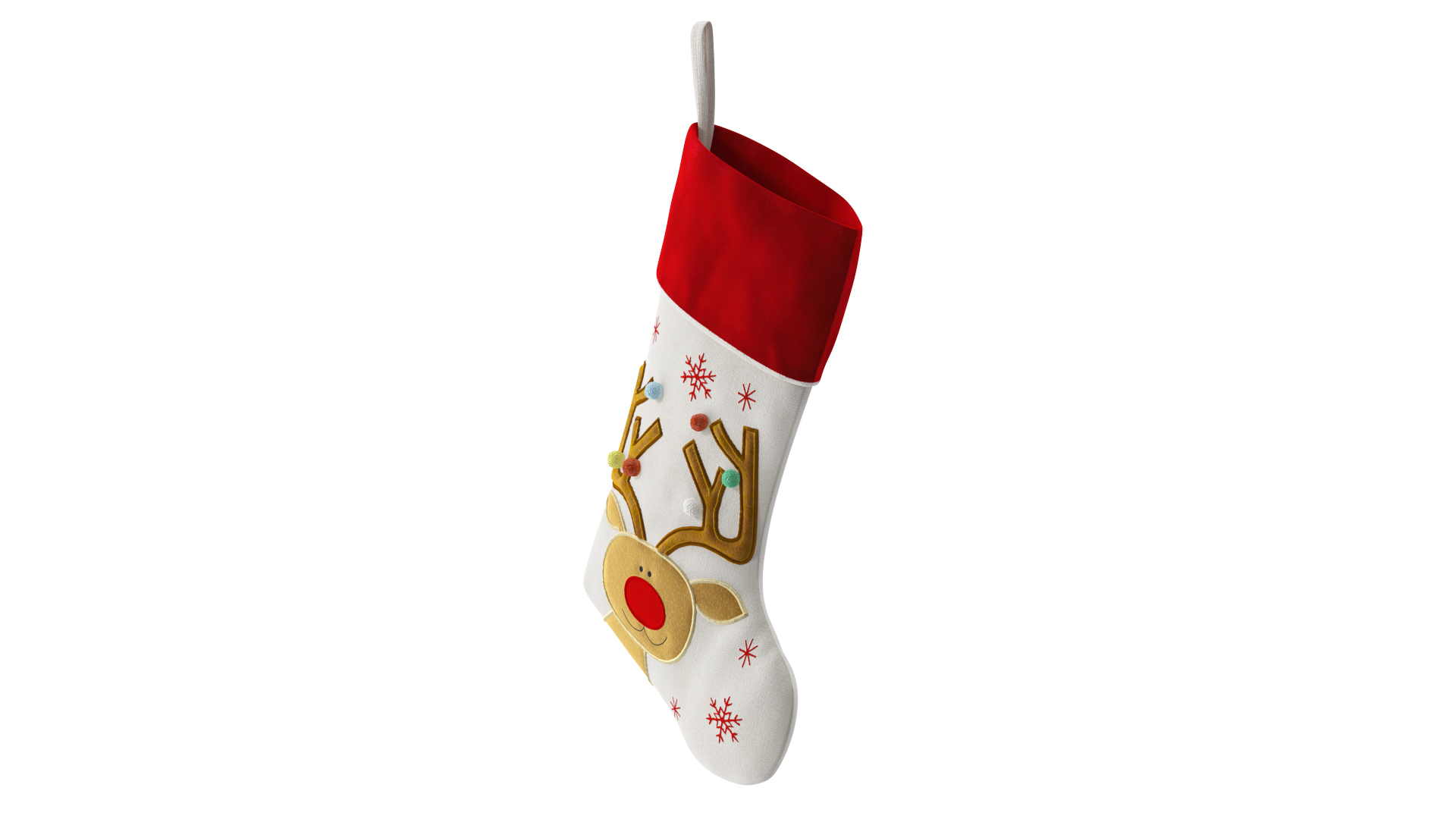 3D Christmas Stocking with Deer model