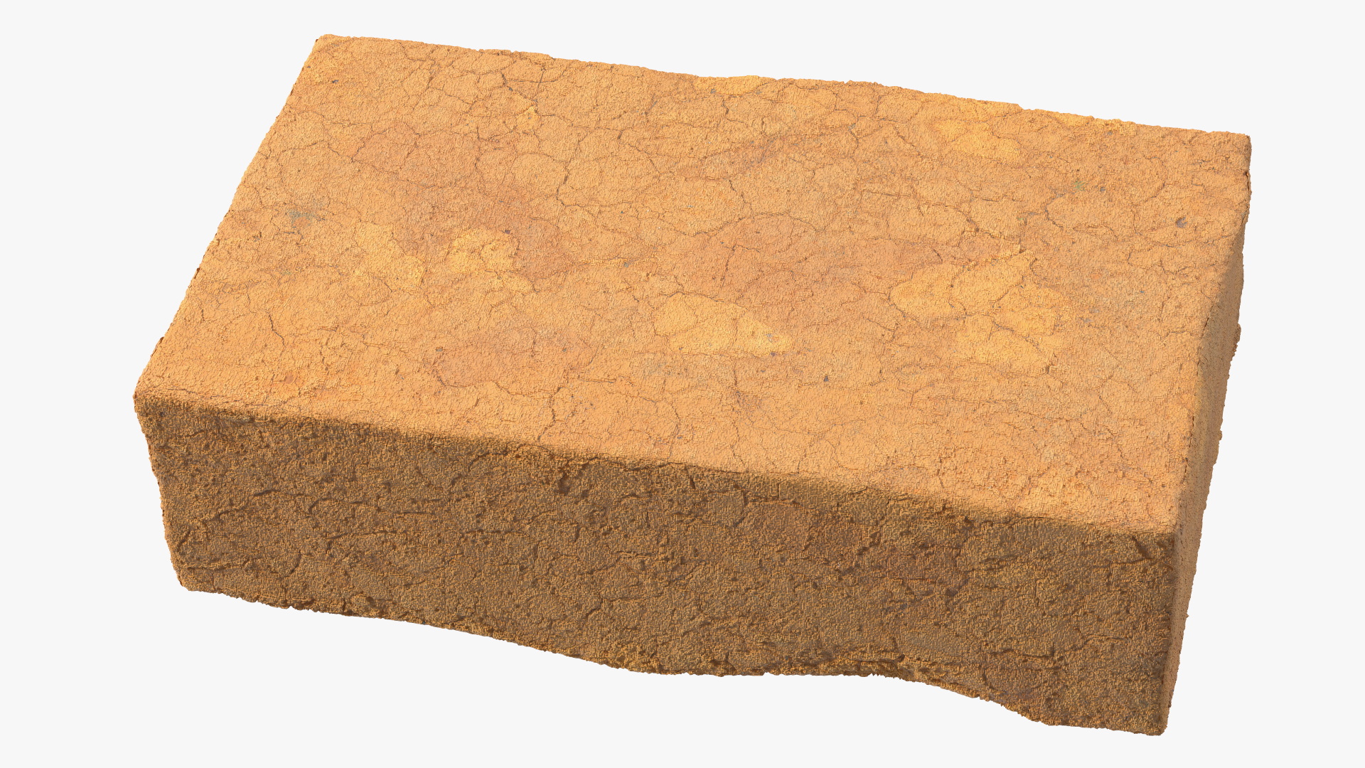 Handmade Clay Brick 3D model