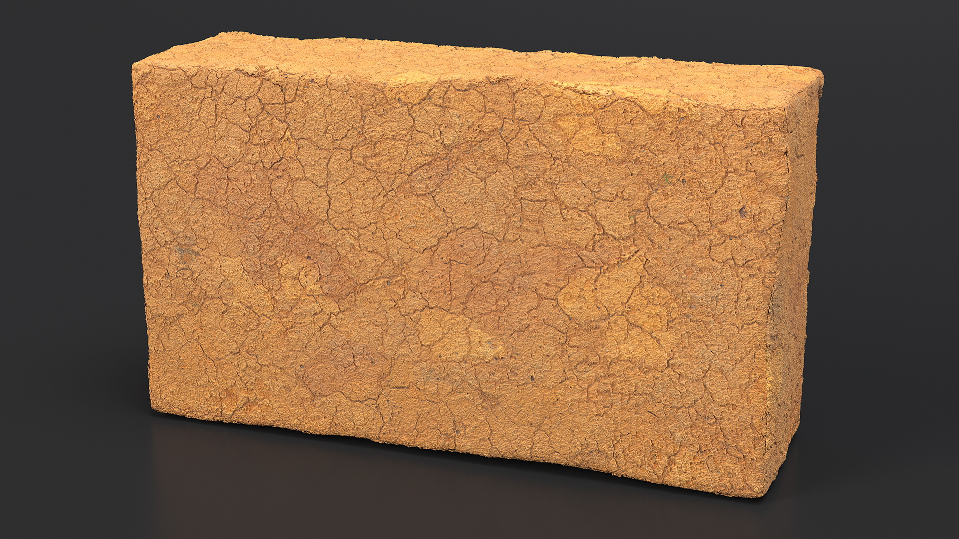 Handmade Clay Brick 3D model