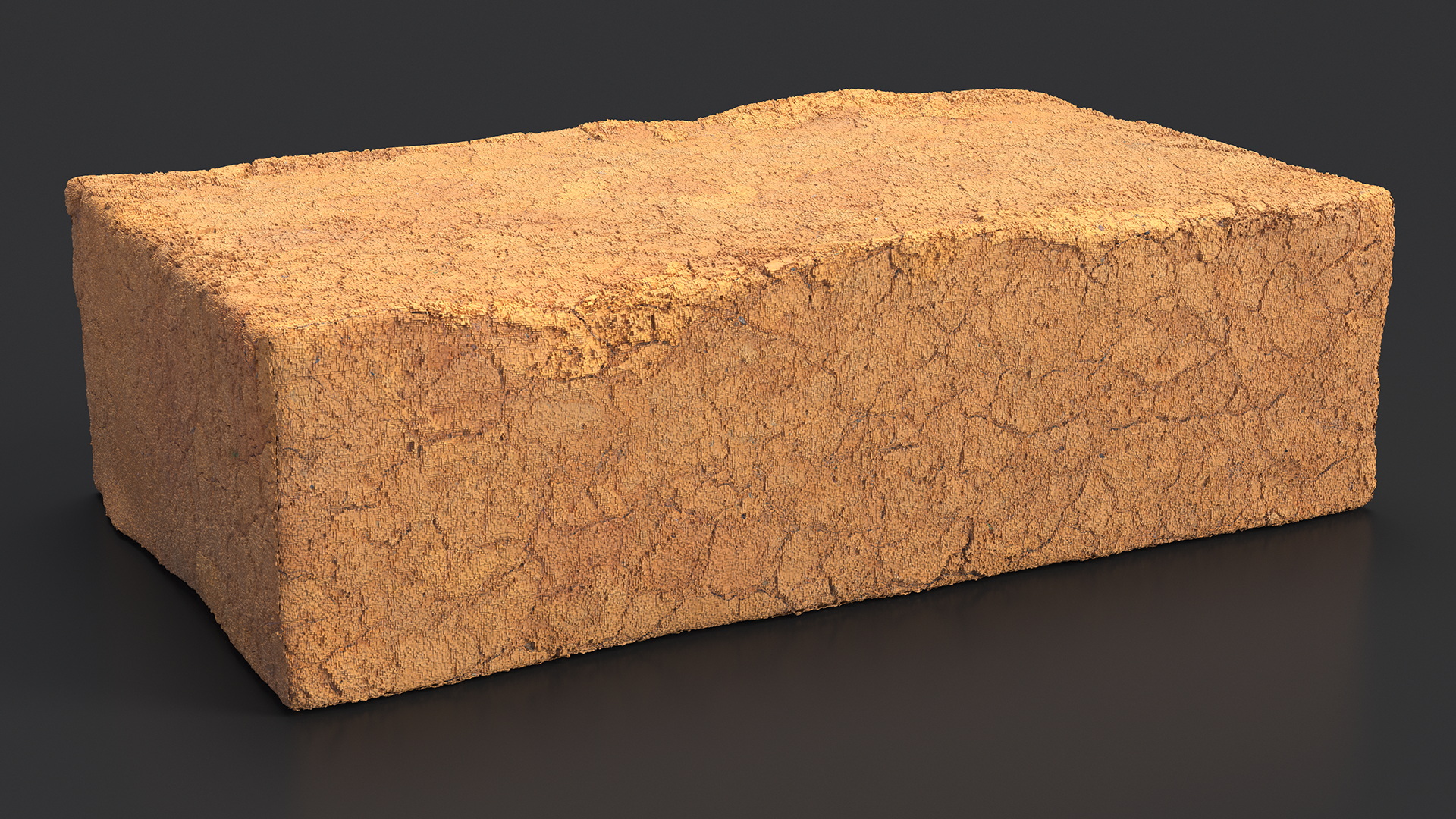 Handmade Clay Brick 3D model