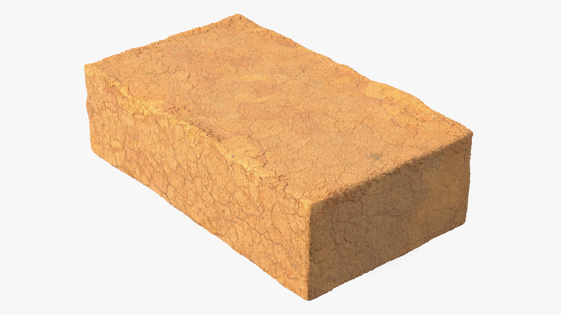 Handmade Clay Brick 3D model