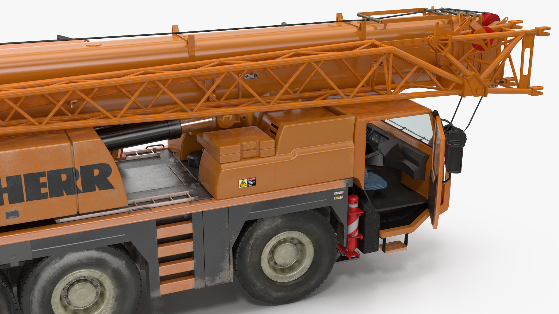 3D Liebherr Mobile Crane Rigged model