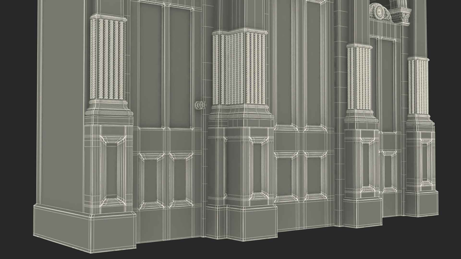 3D Confessional Booth model