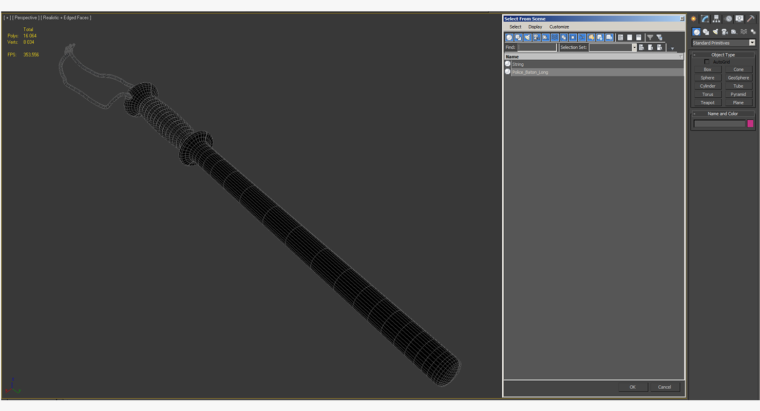 Police Baton 3D