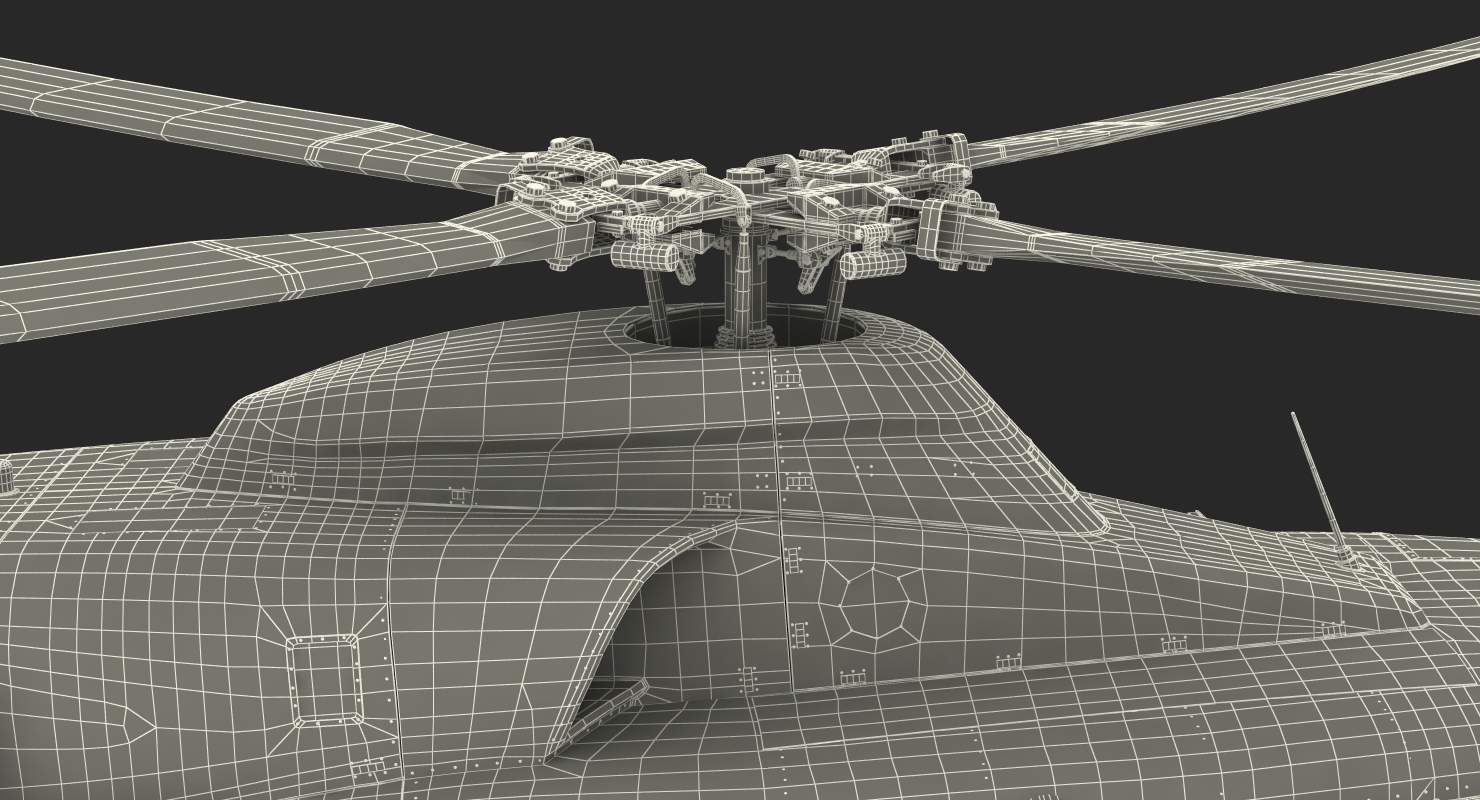 3D model Bell 412 Fire Department Helicopter