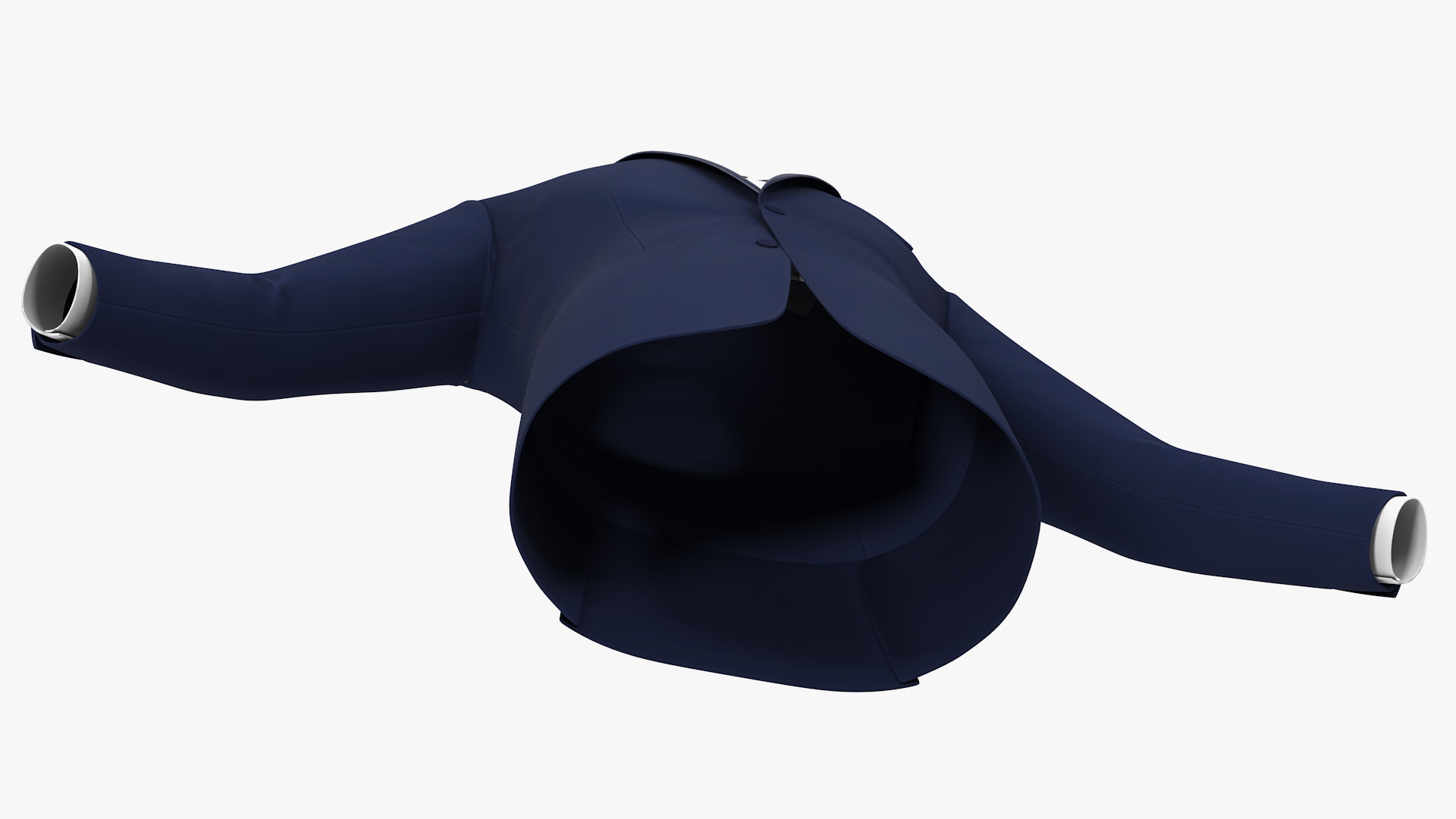 3D Tuxedo Blue Jacket model