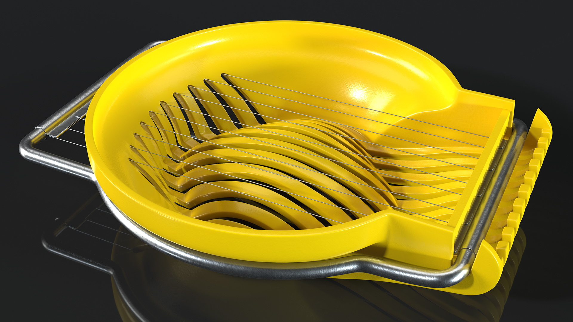 Egg Slicer with Stainless Steel Wires 3D