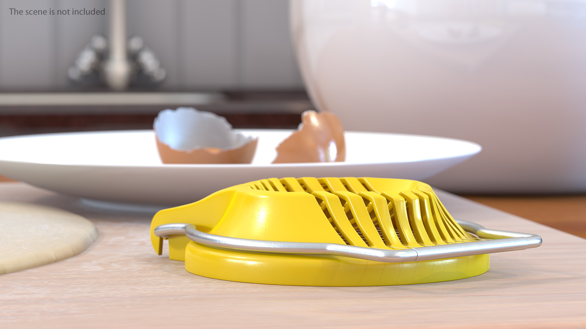 Egg Slicer with Stainless Steel Wires 3D