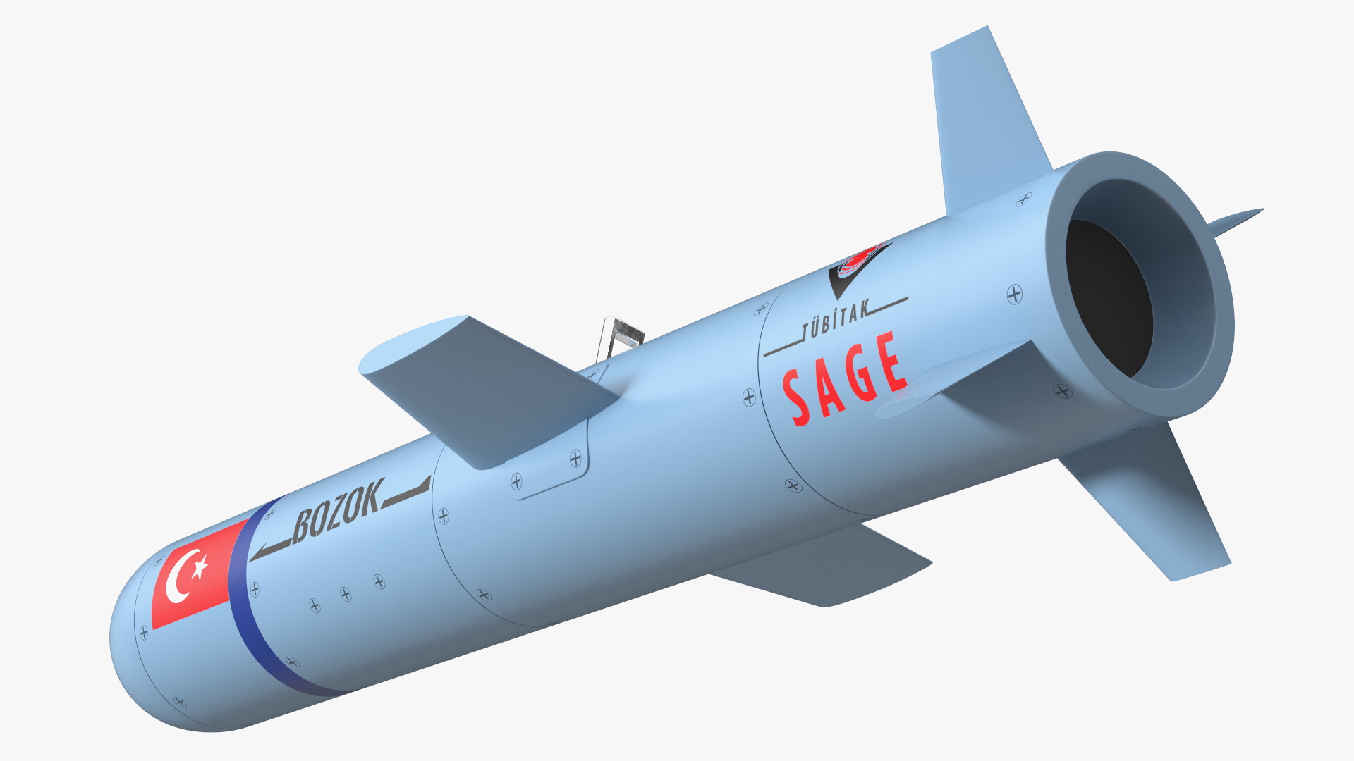 3D model Bozok Laser Guided Rocket