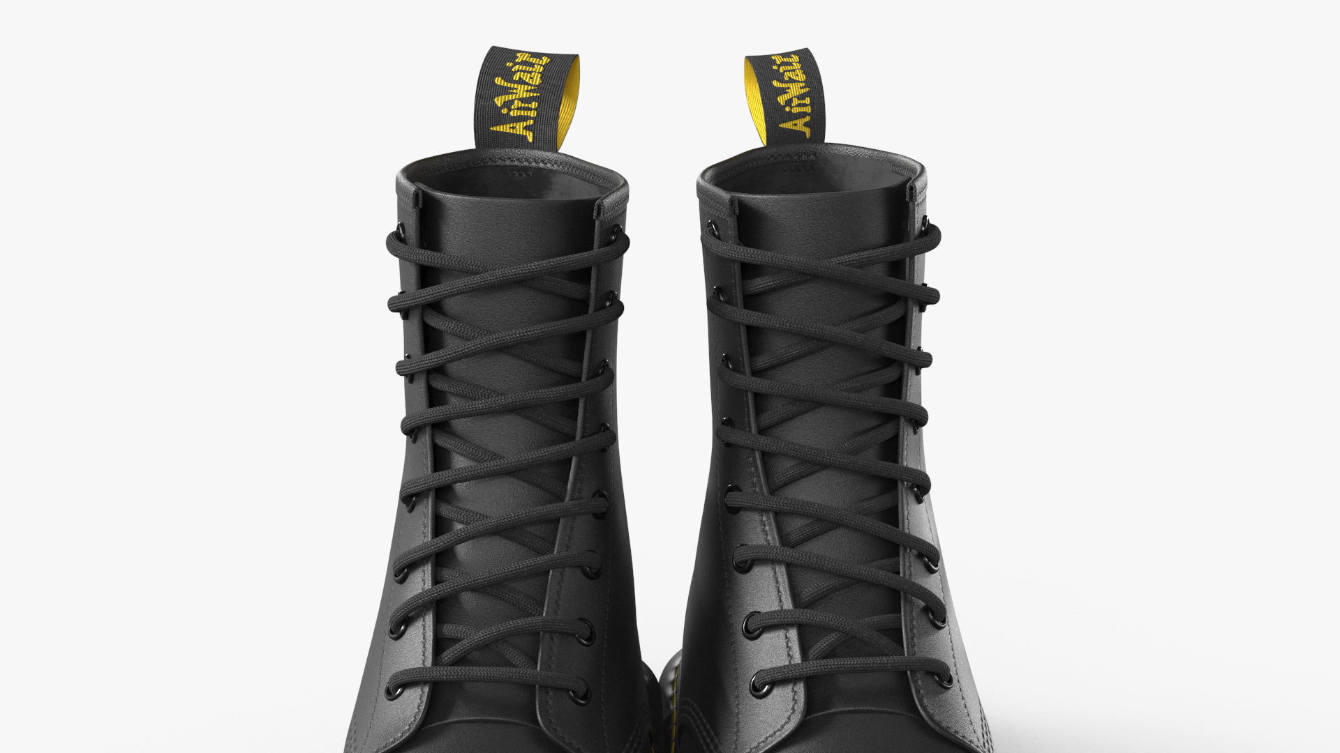 3D Dr Martens 1460 Smooth Black model