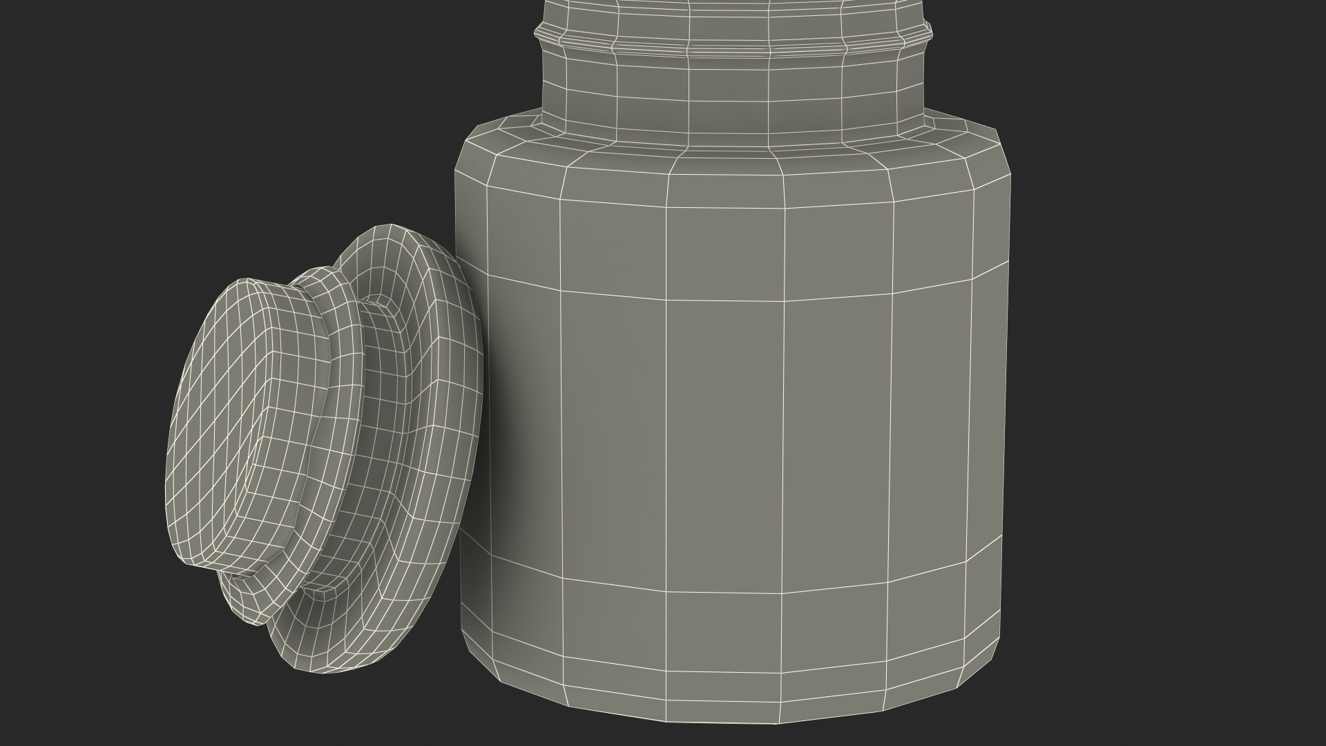 3D Honey Bottle witrh Honey Drizzler model