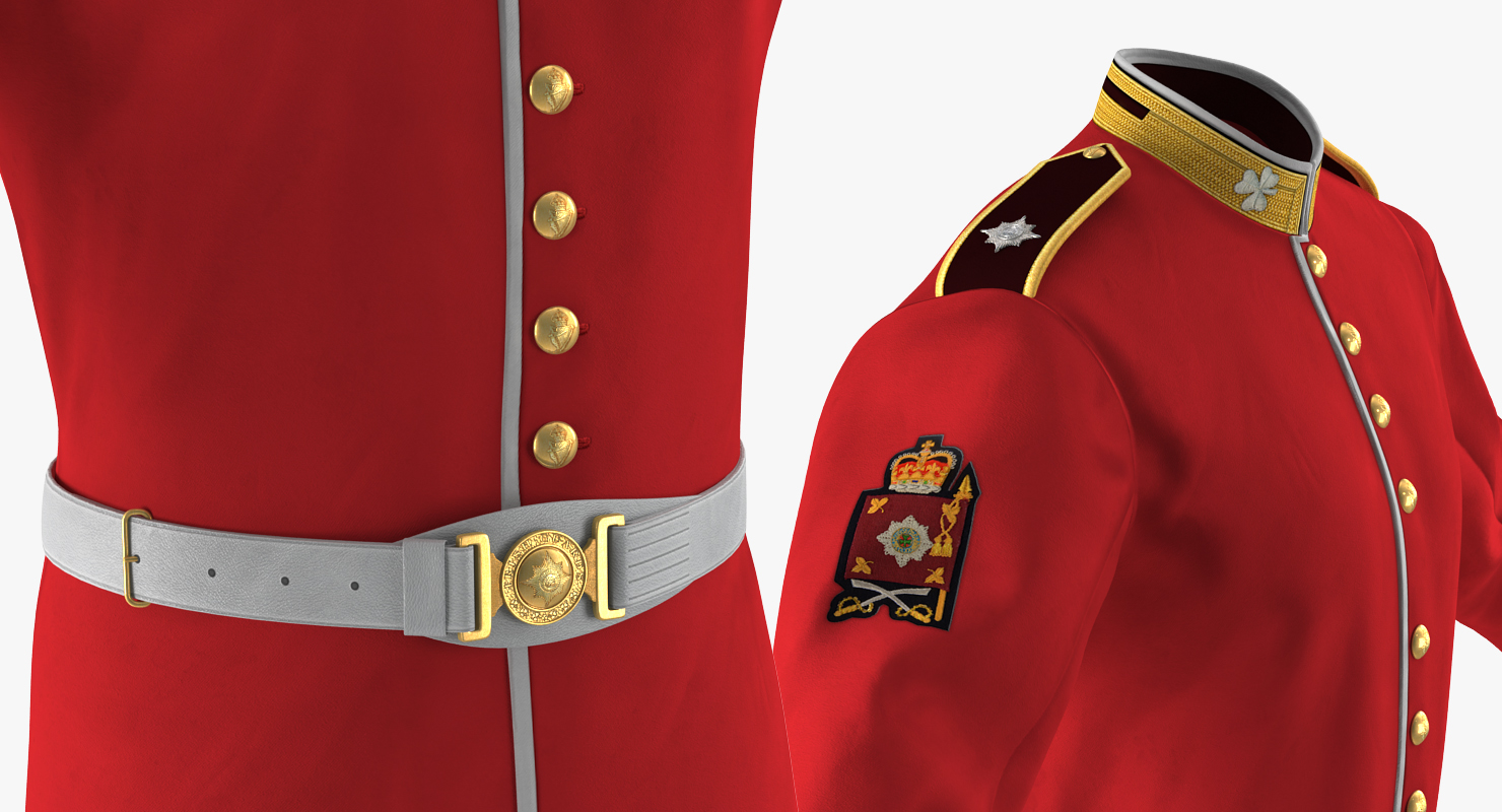 3D Irish Guard Sergeant Walking model