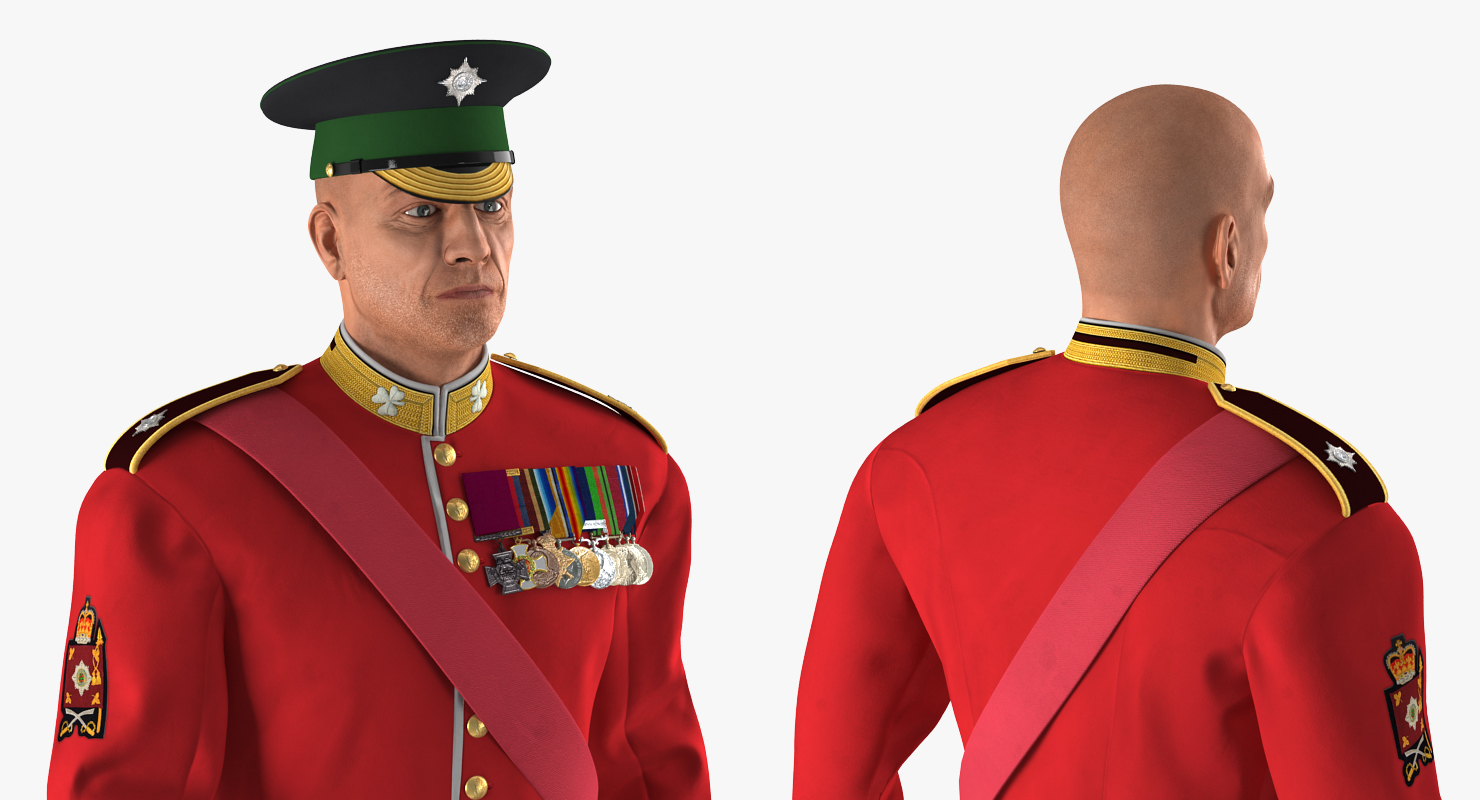 3D Irish Guard Sergeant Walking model