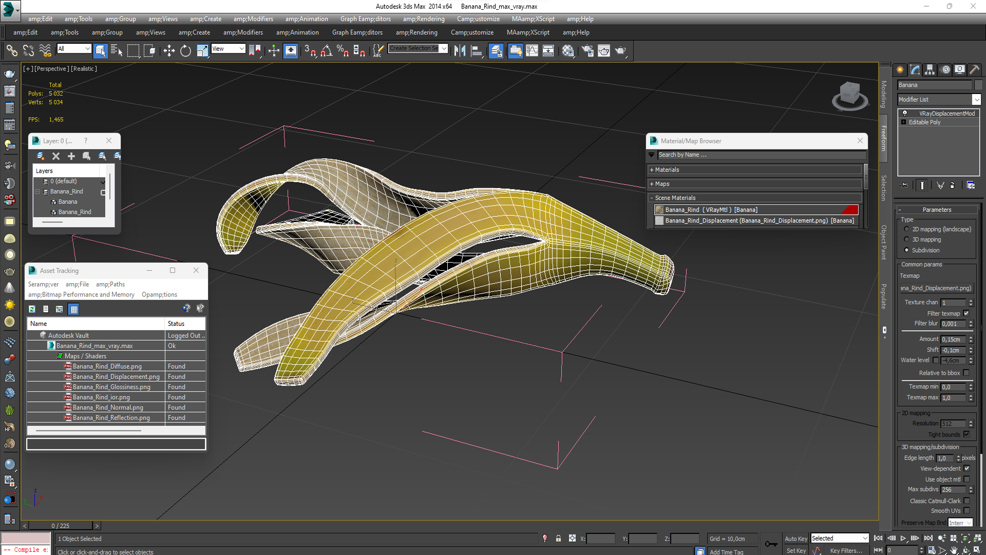 3D Banana Rind