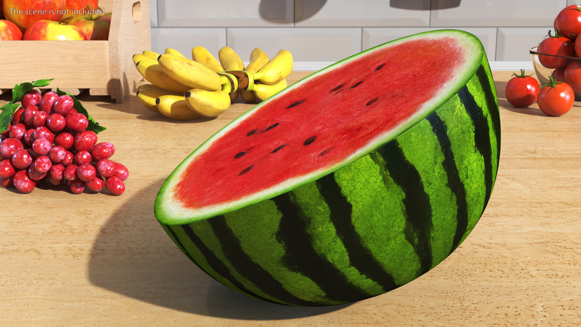 3D model Half Watermelon