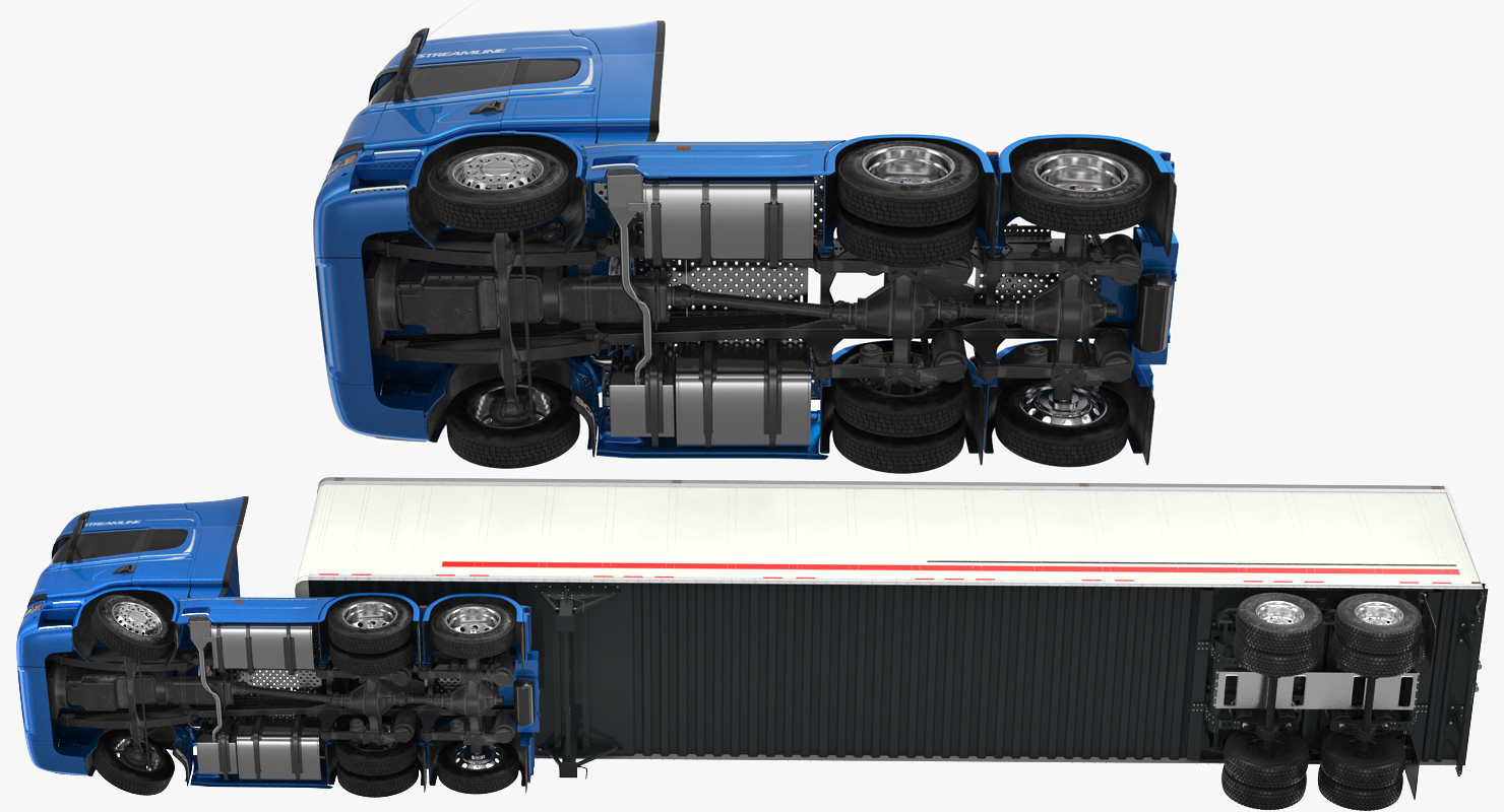 3D Scania Streamline Trailer Truck