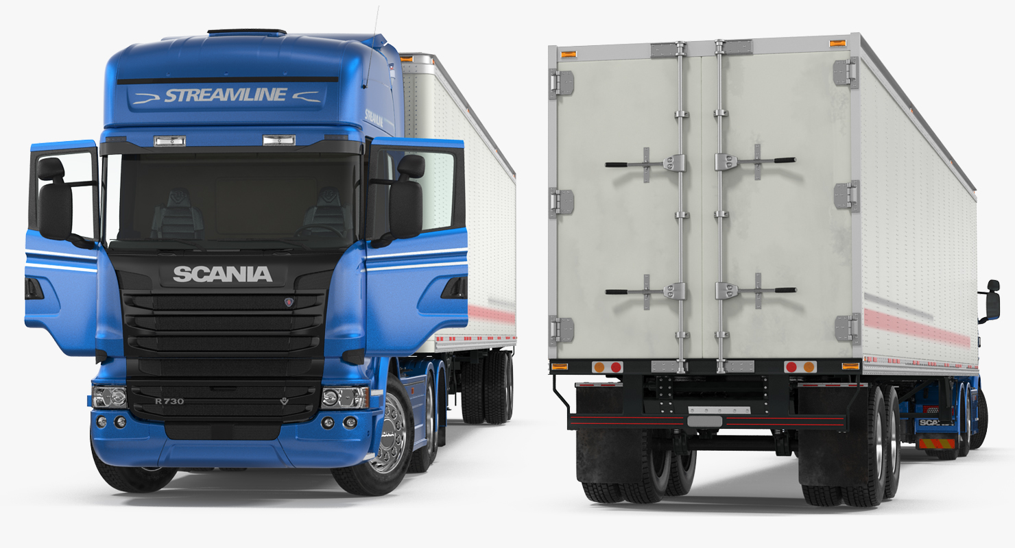 3D Scania Streamline Trailer Truck