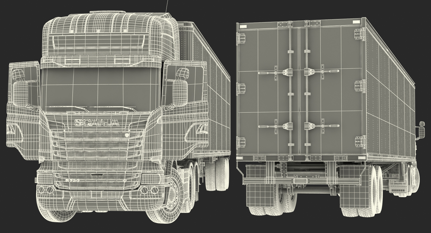 3D Scania Streamline Trailer Truck