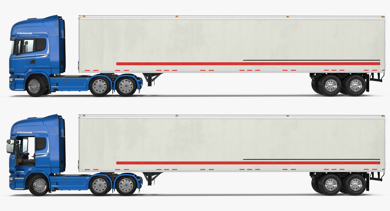 3D Scania Streamline Trailer Truck