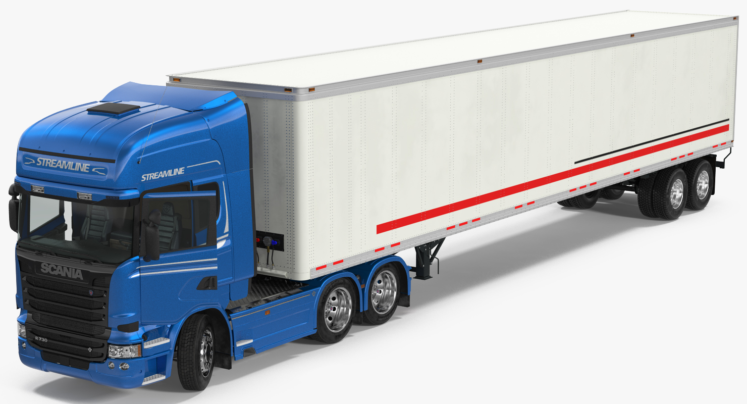 3D Scania Streamline Trailer Truck