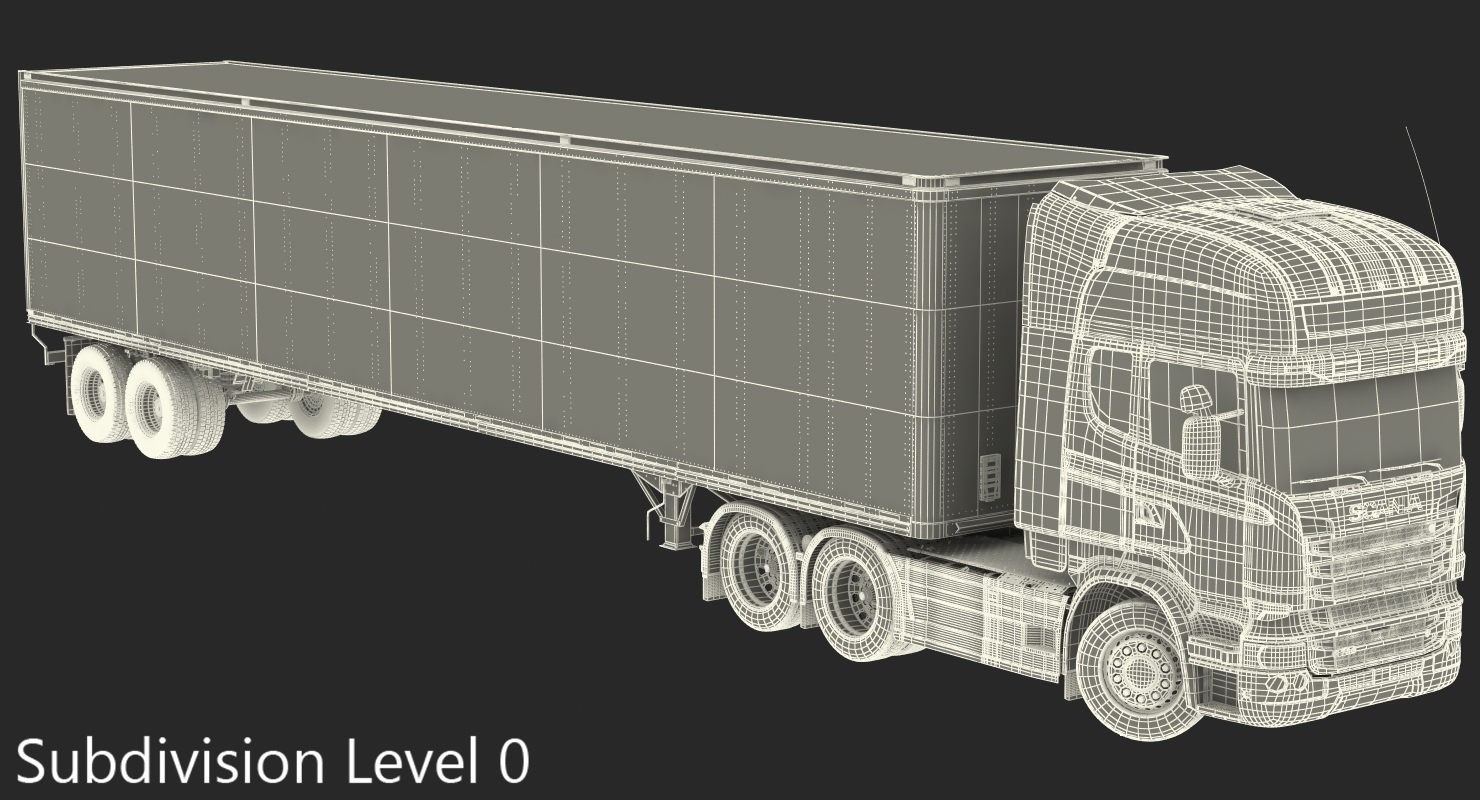 3D Scania Streamline Trailer Truck