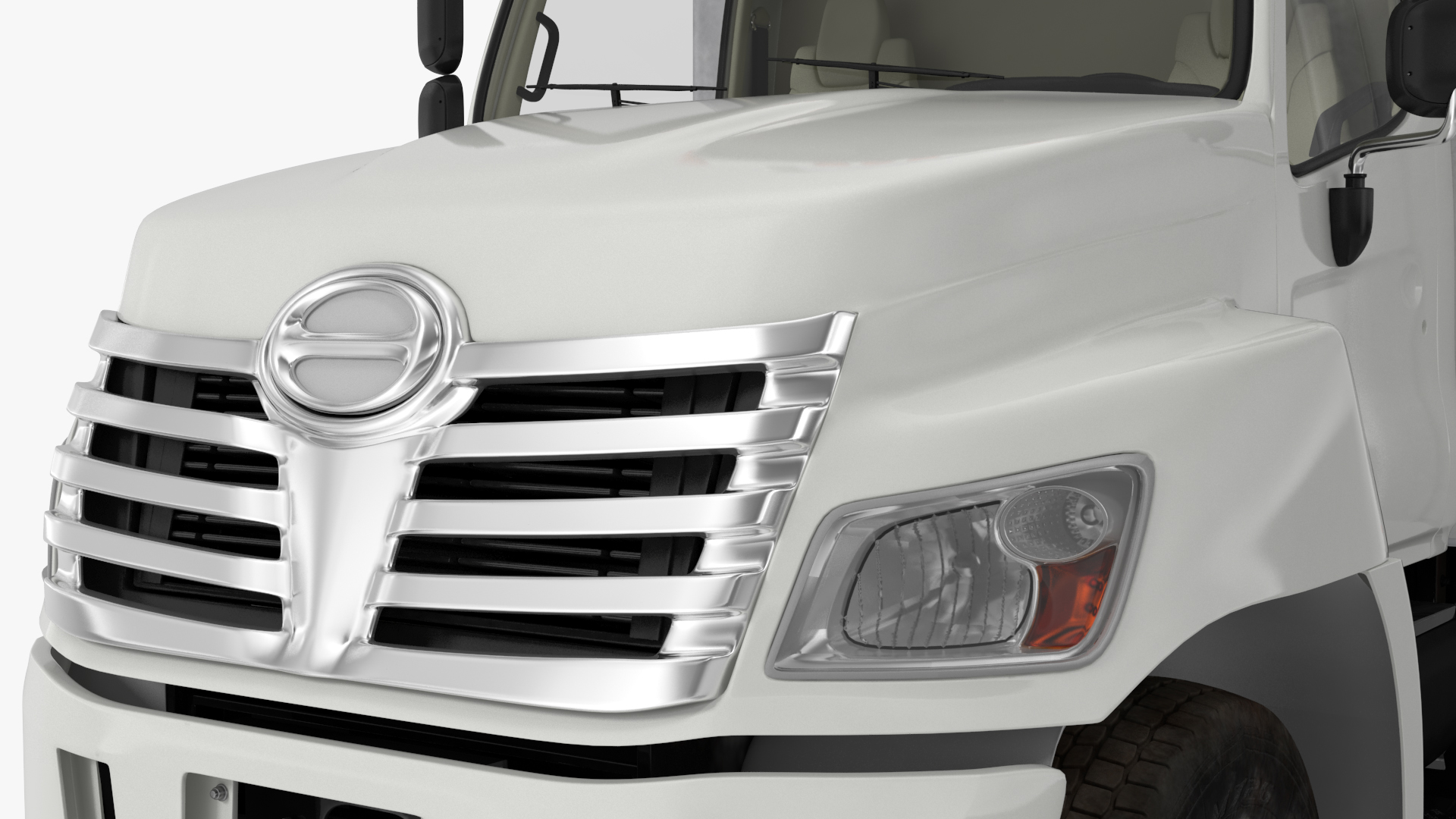 Large Cargo Box Truck Simple Interior 3D