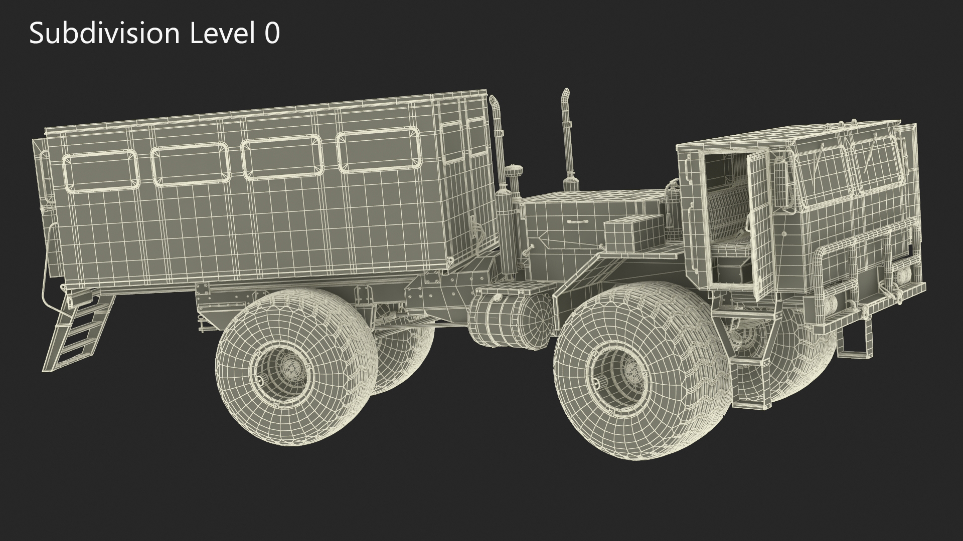 3D model Antarctica Snow Vehicle Rigged