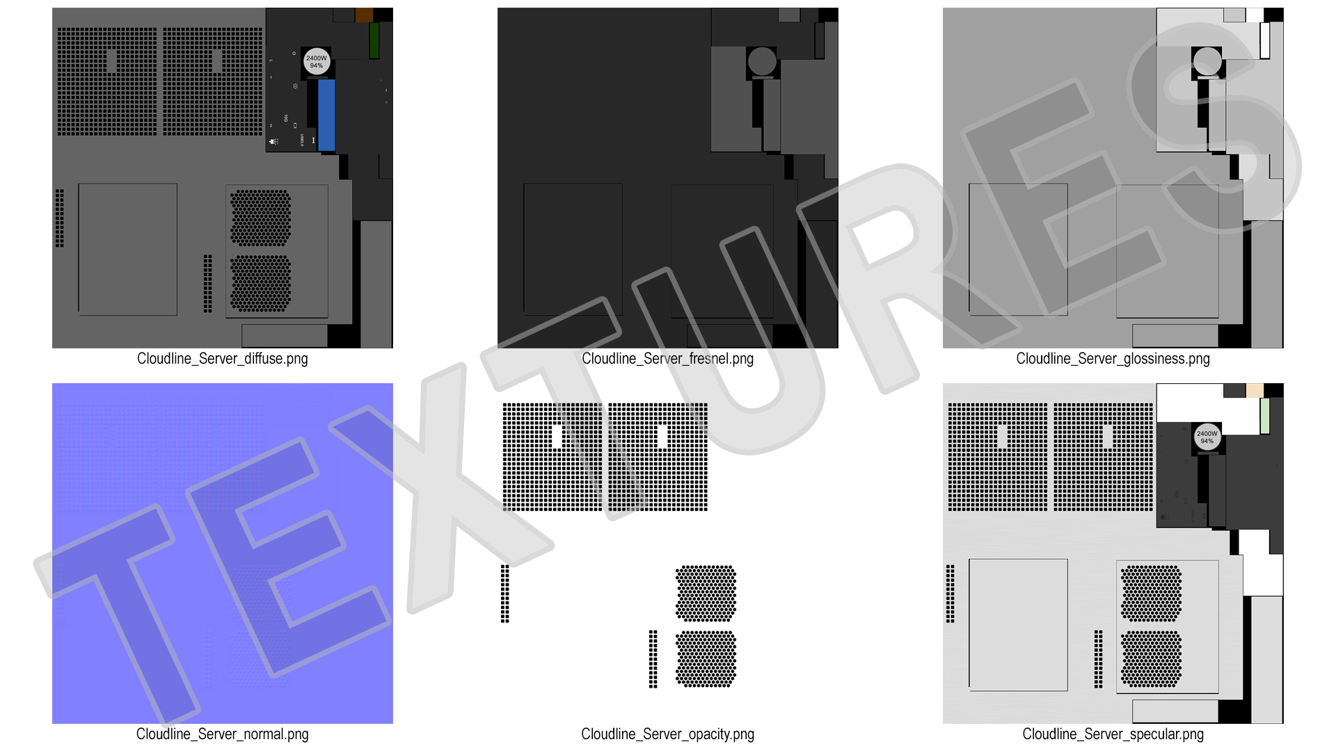 HPE Cloudline CL5200 Server Closed 3D model