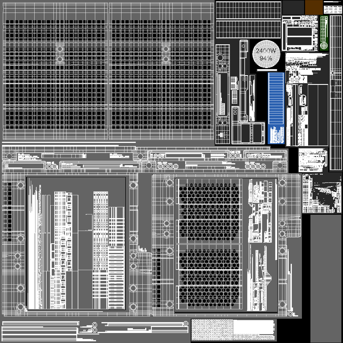 HPE Cloudline CL5200 Server Closed 3D model