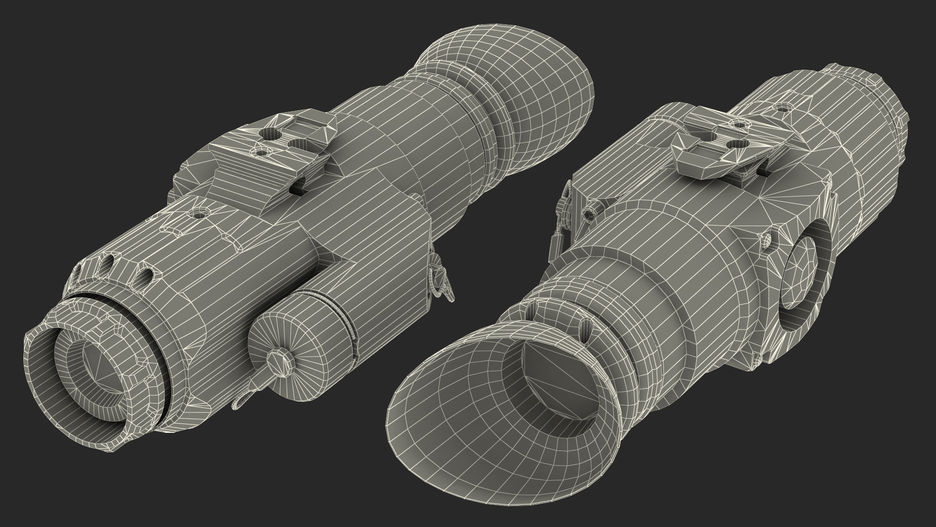 3D Thermal Weapon Scope Dirty