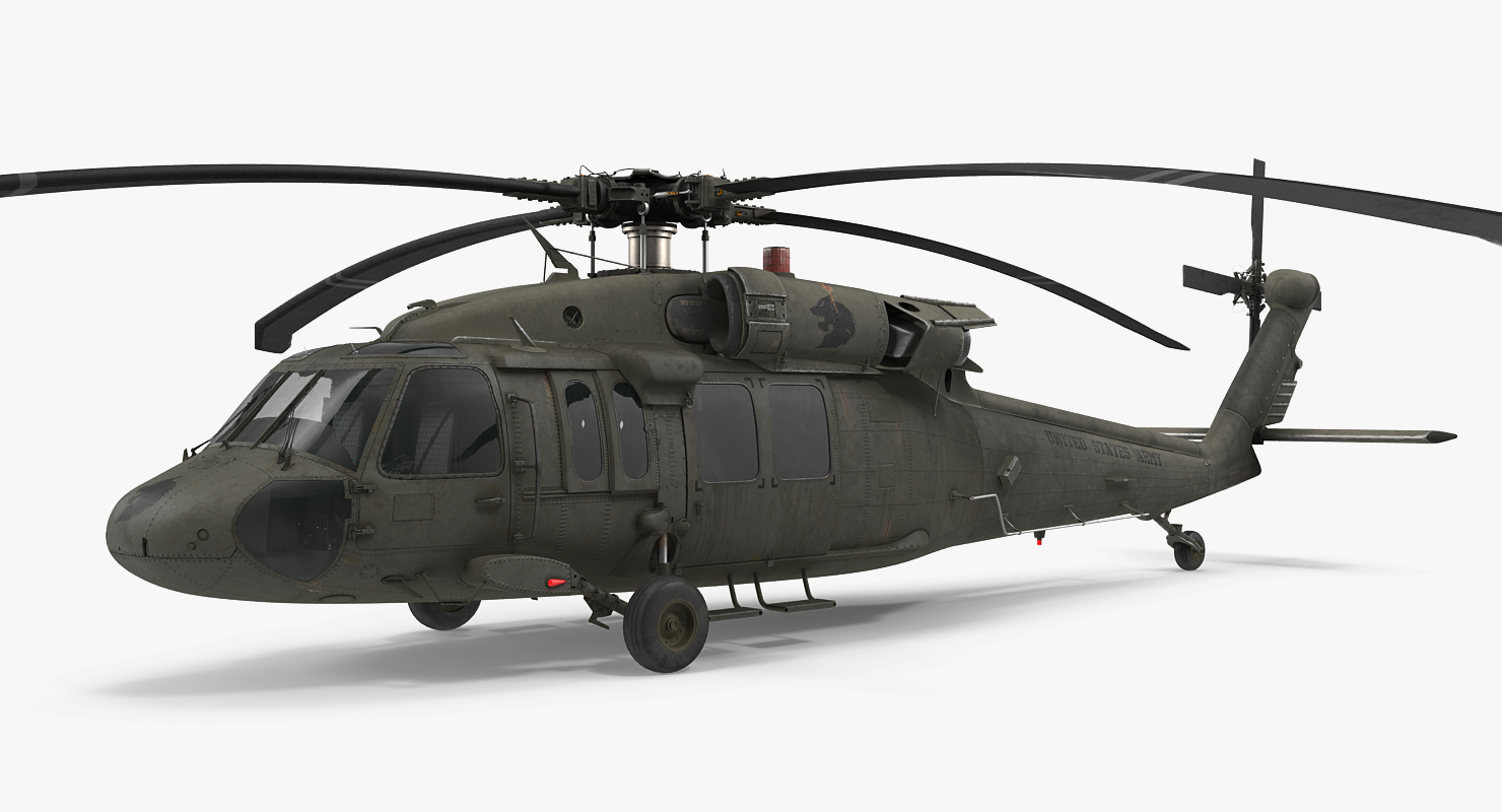 3D Sikorsky UH 60 Black Hawk US Military Utility Helicopter