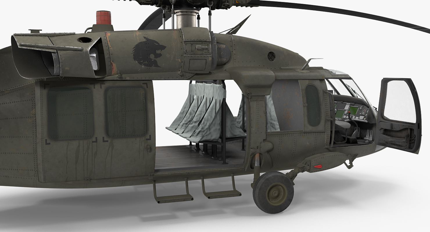 3D Sikorsky UH 60 Black Hawk US Military Utility Helicopter