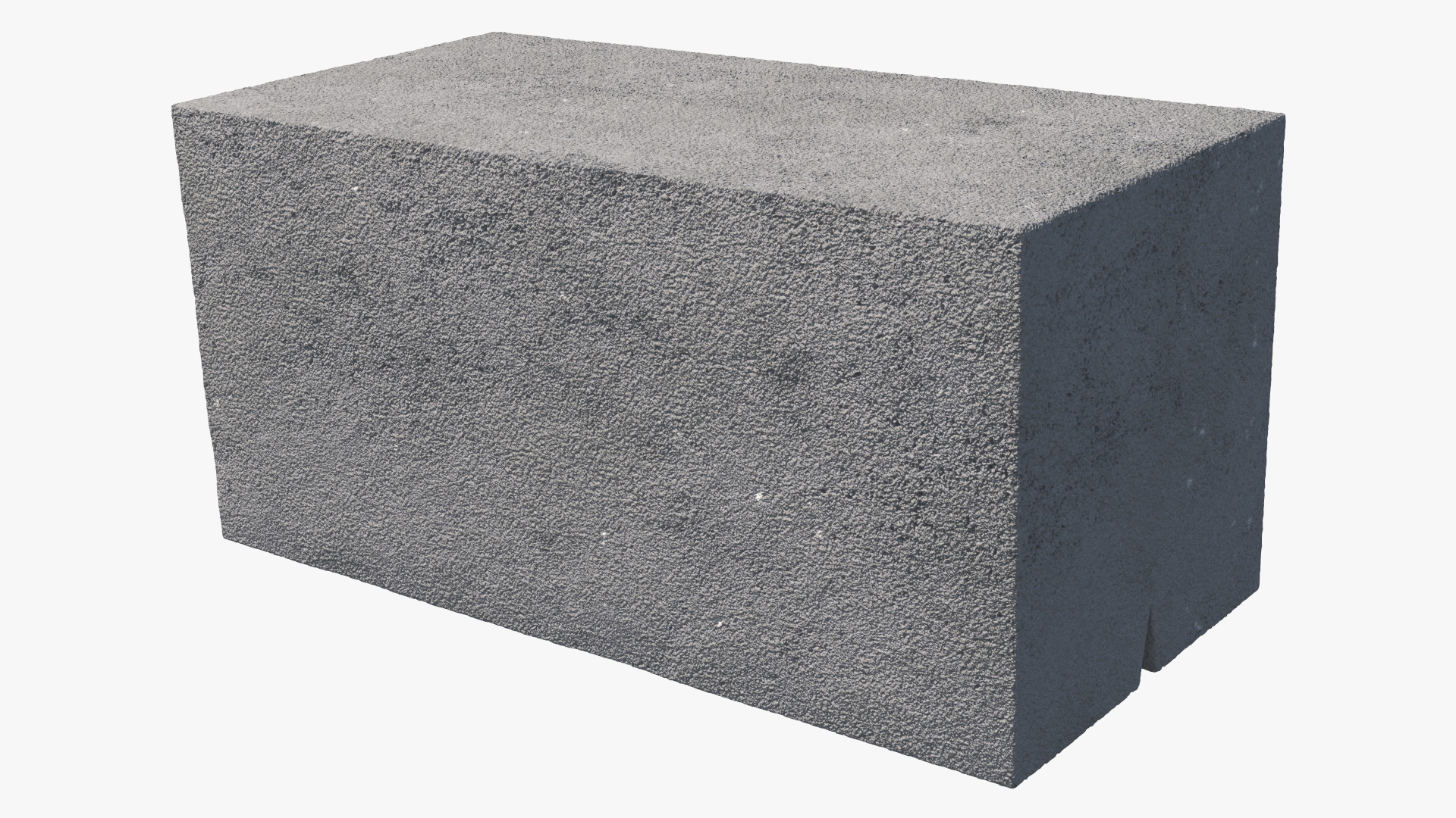 Concrete Pillar Brick 3 Slots 3D model