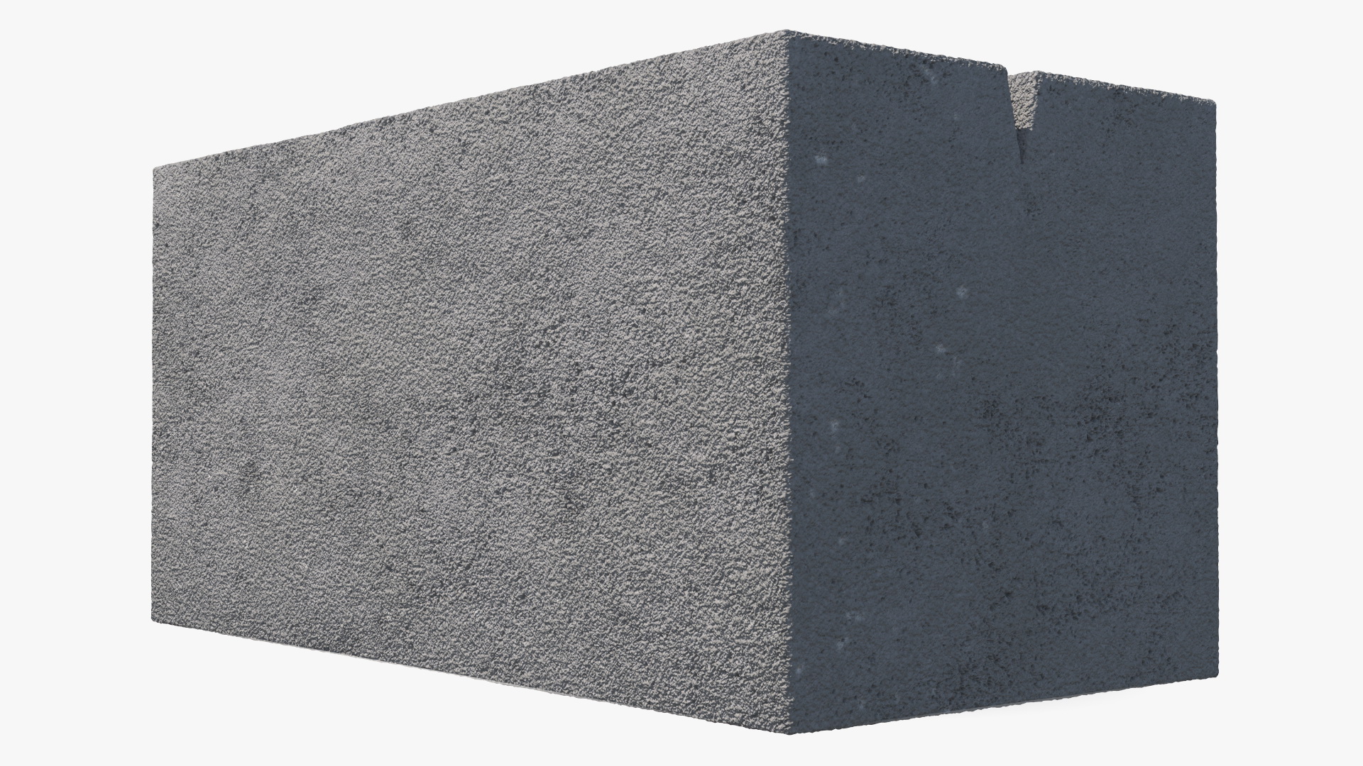 Concrete Pillar Brick 3 Slots 3D model