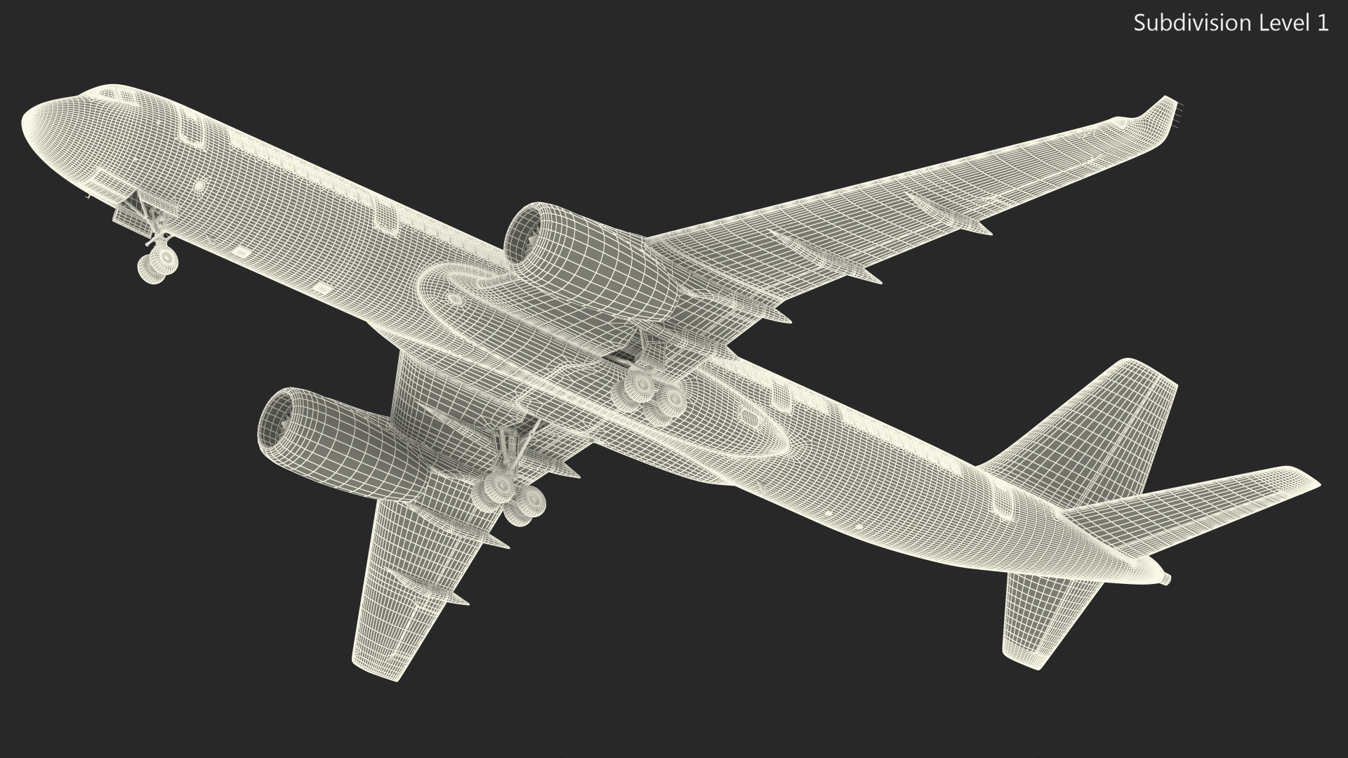 Narrow-Body Jet Airliner Blank Livery 3D