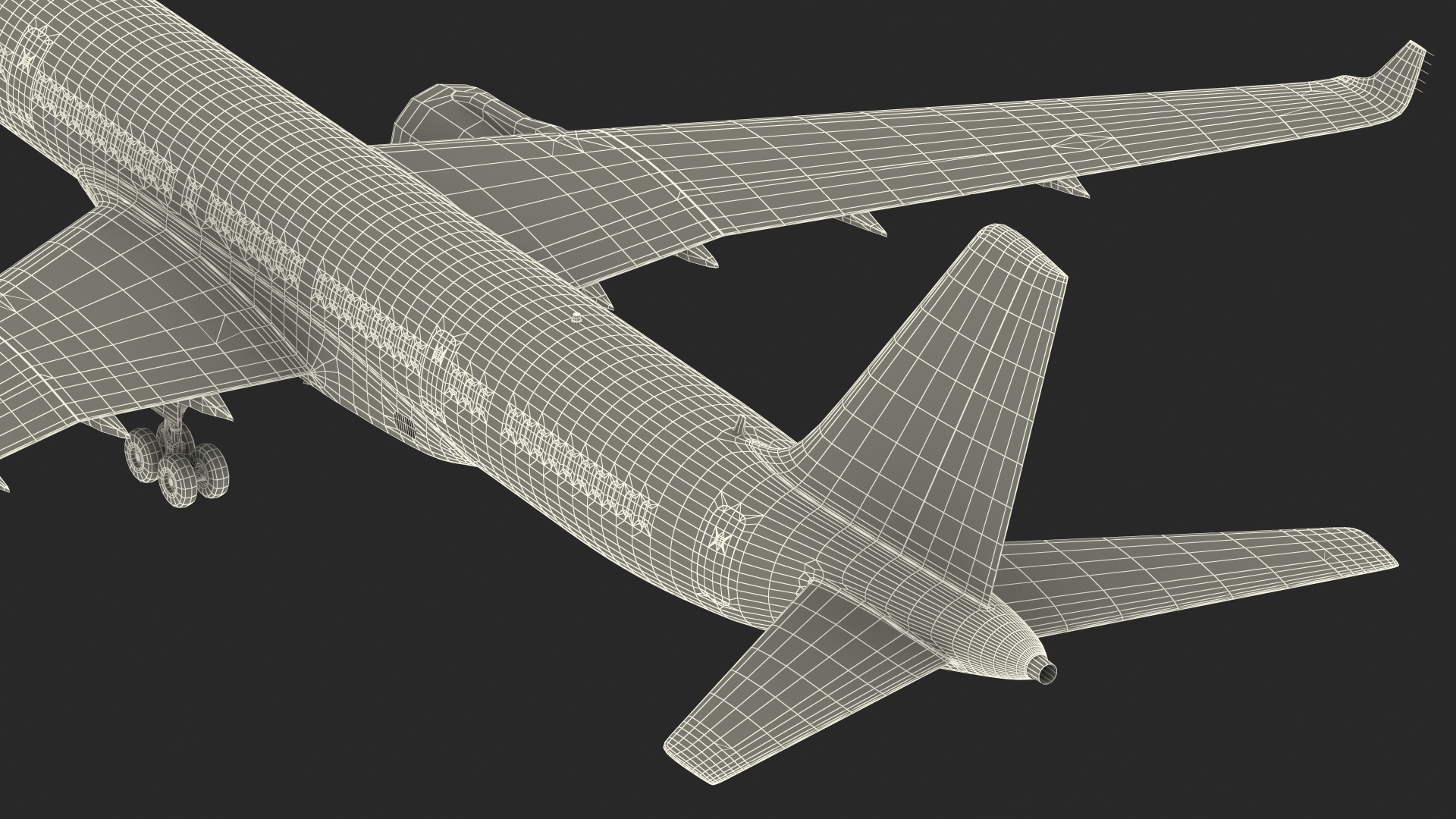 Narrow-Body Jet Airliner Blank Livery 3D