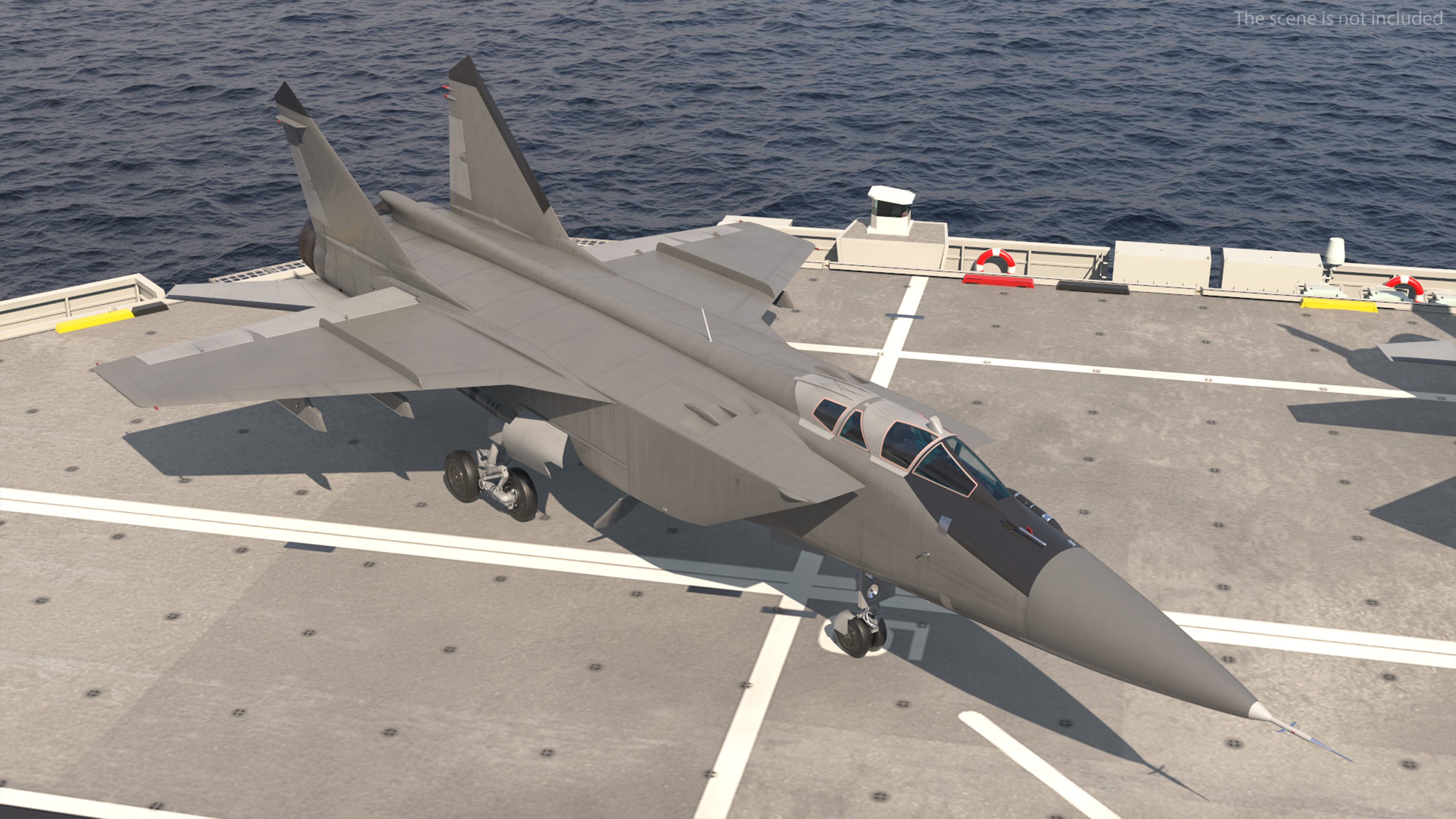 HMS Prince of Wales with Military Aircraft 3D