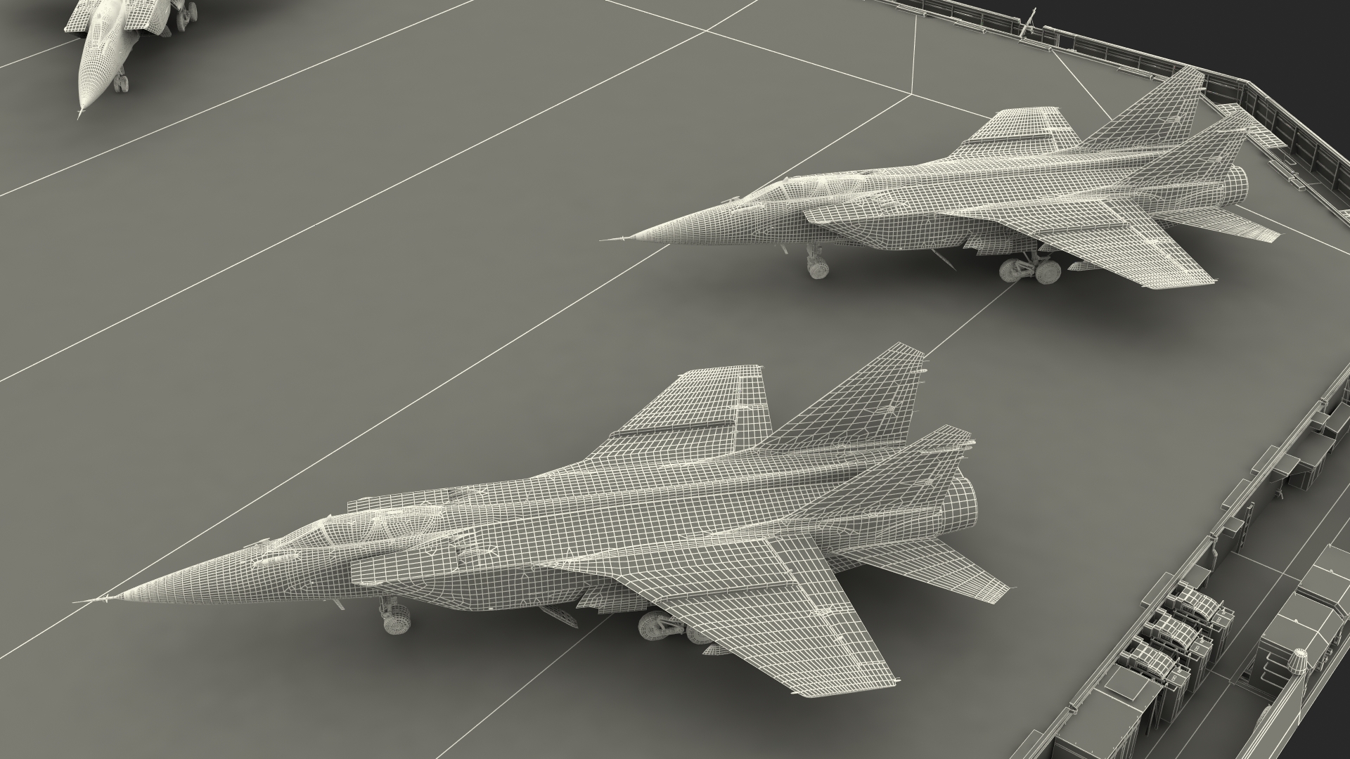 HMS Prince of Wales with Military Aircraft 3D