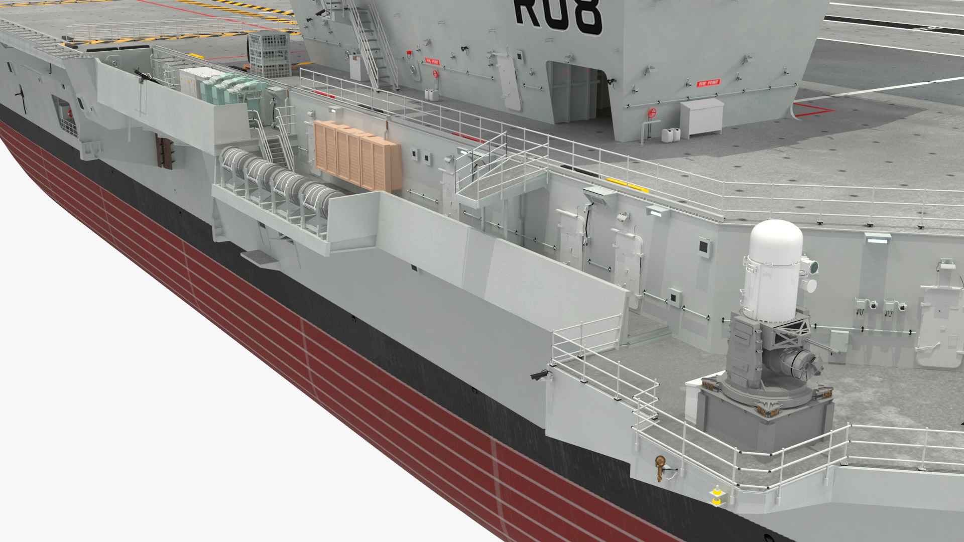 HMS Prince of Wales with Military Aircraft 3D