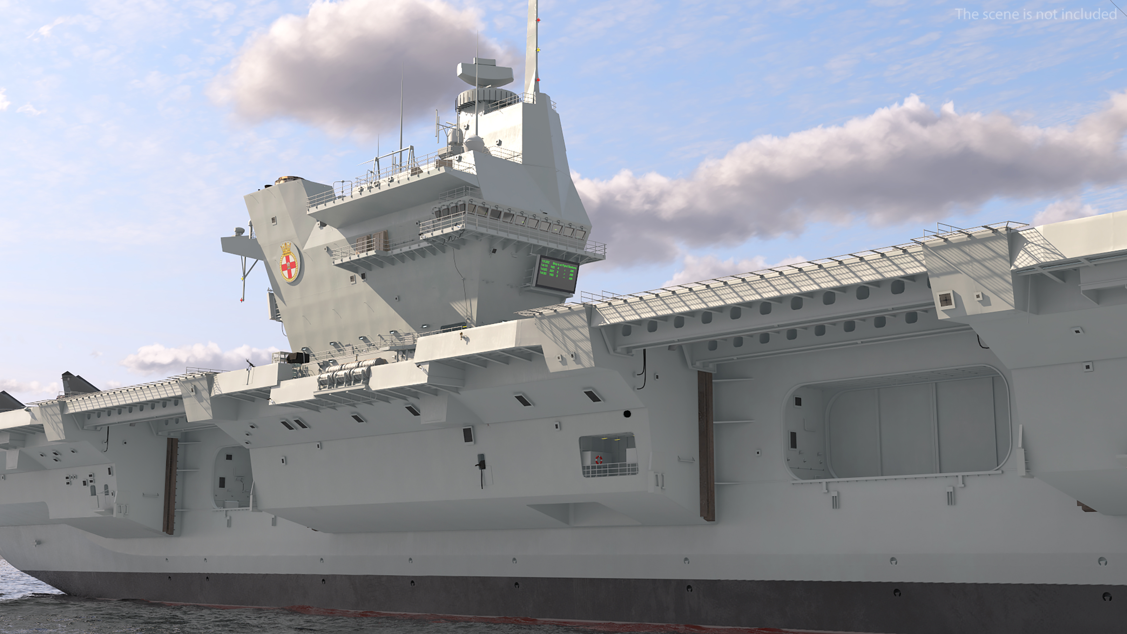 HMS Prince of Wales with Military Aircraft 3D