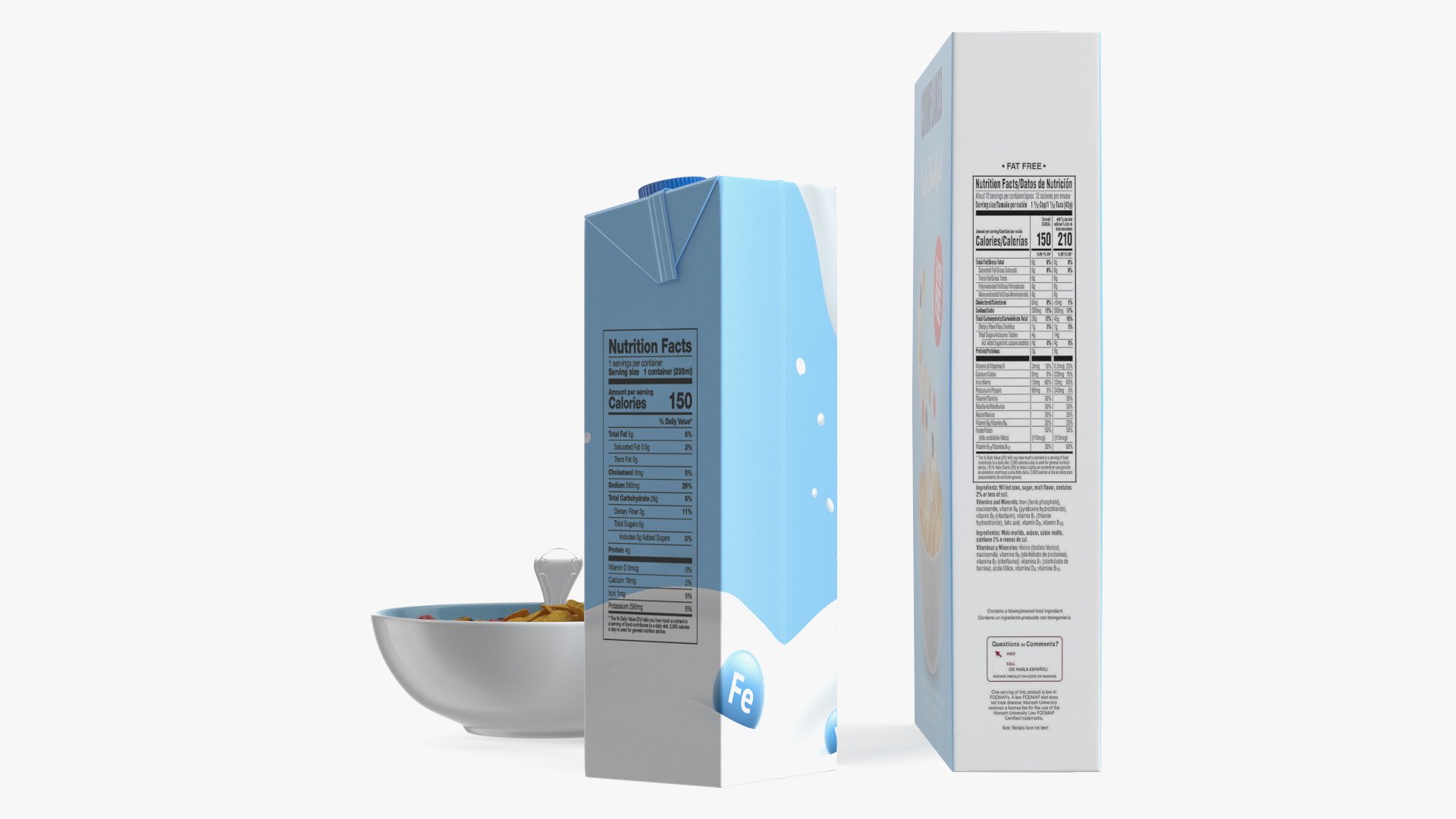 3D Meals with Cornflakes and Berries model