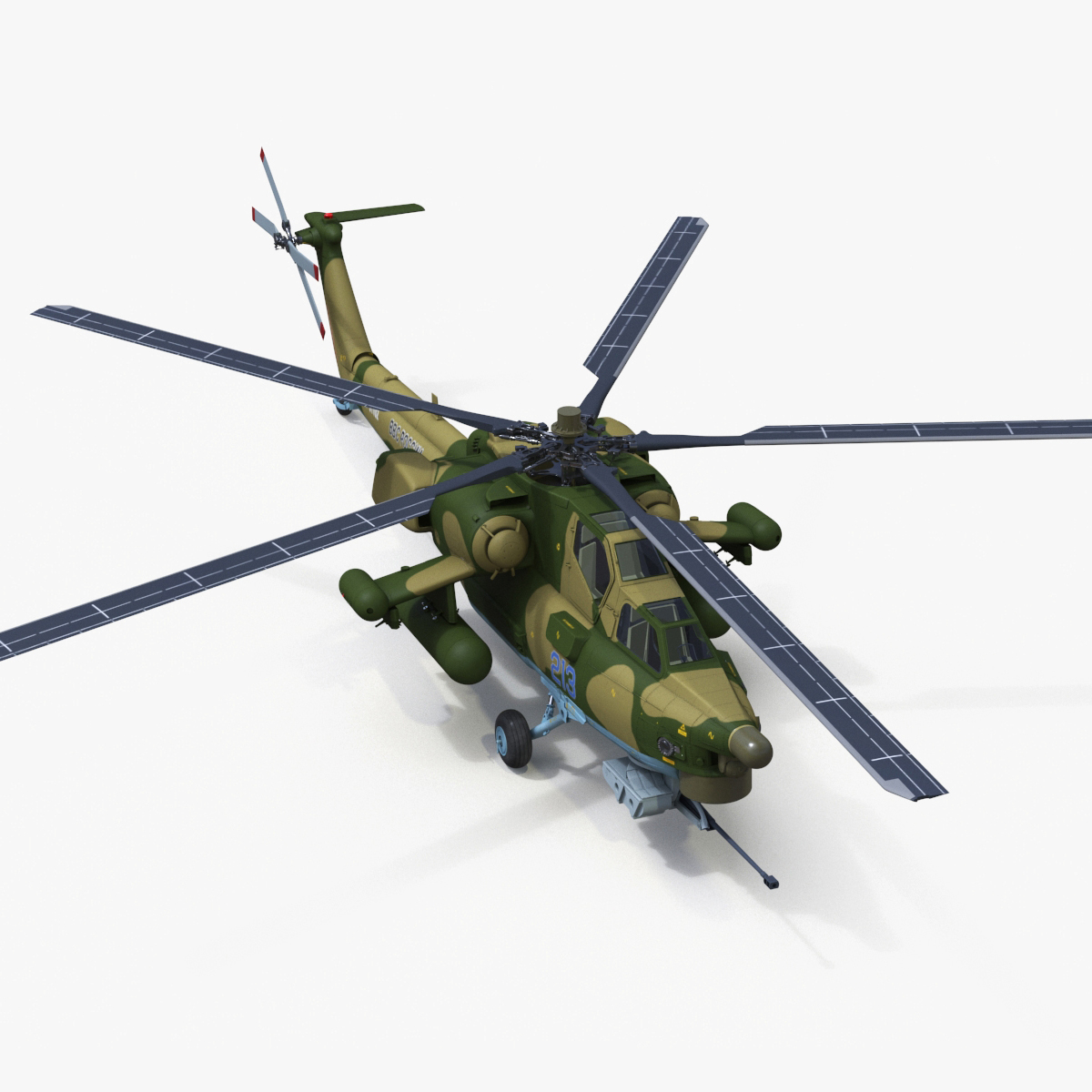 3D model Combat Helicopter Mi-28 Rigged