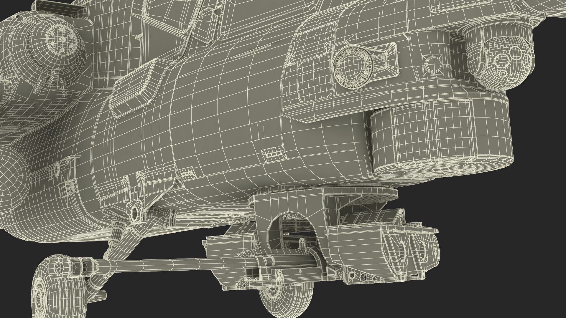 3D model Combat Helicopter Mi-28 Rigged