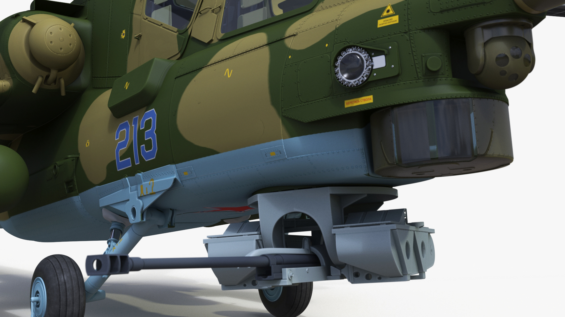 3D model Combat Helicopter Mi-28 Rigged