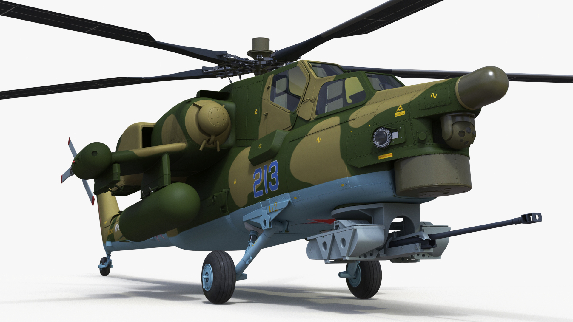 3D model Combat Helicopter Mi-28 Rigged