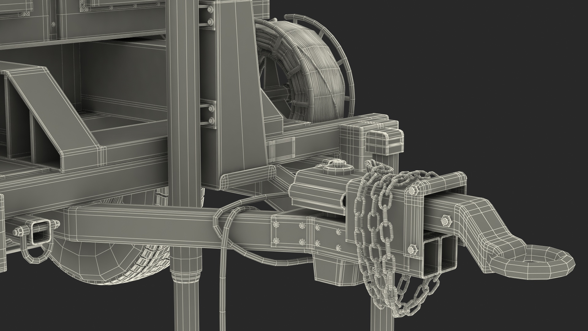 MPQ-64 Sentinel Radar Green Camo Rigged 3D model