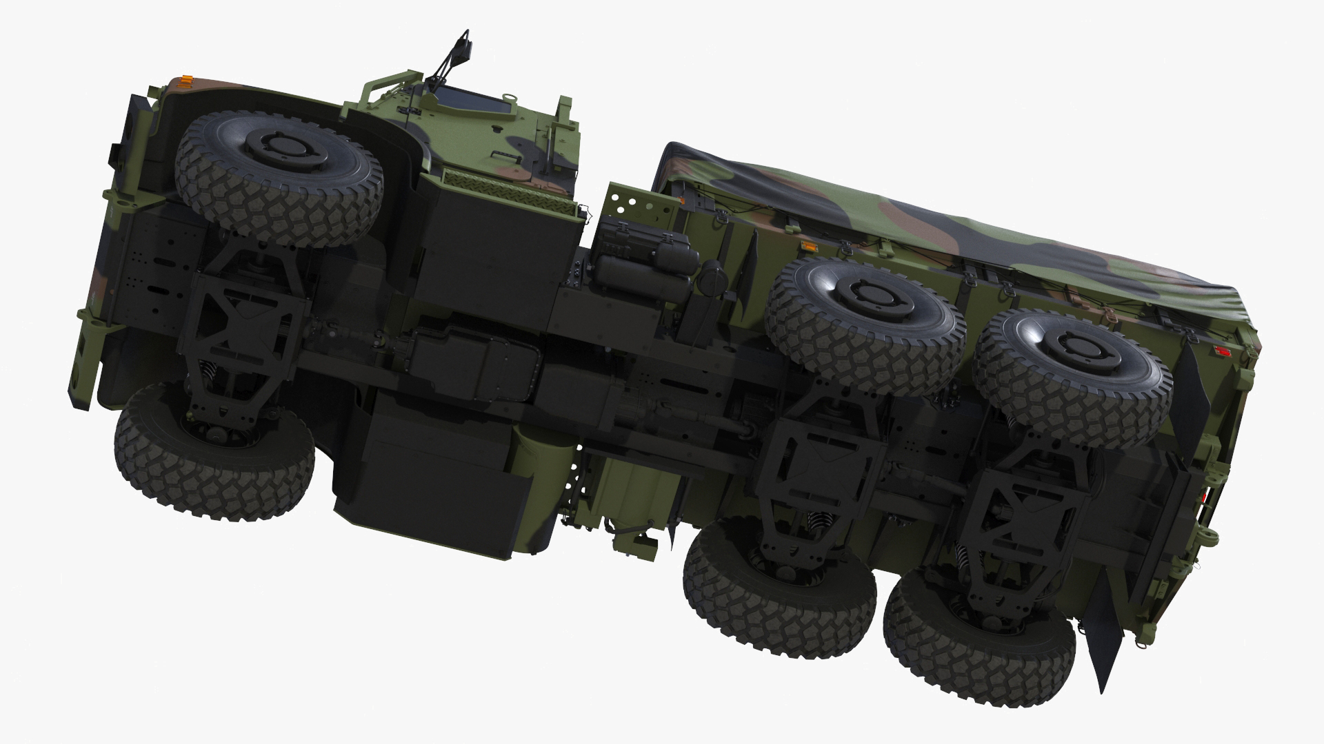 3D Truck with Trailer Air Defense Missile Complex