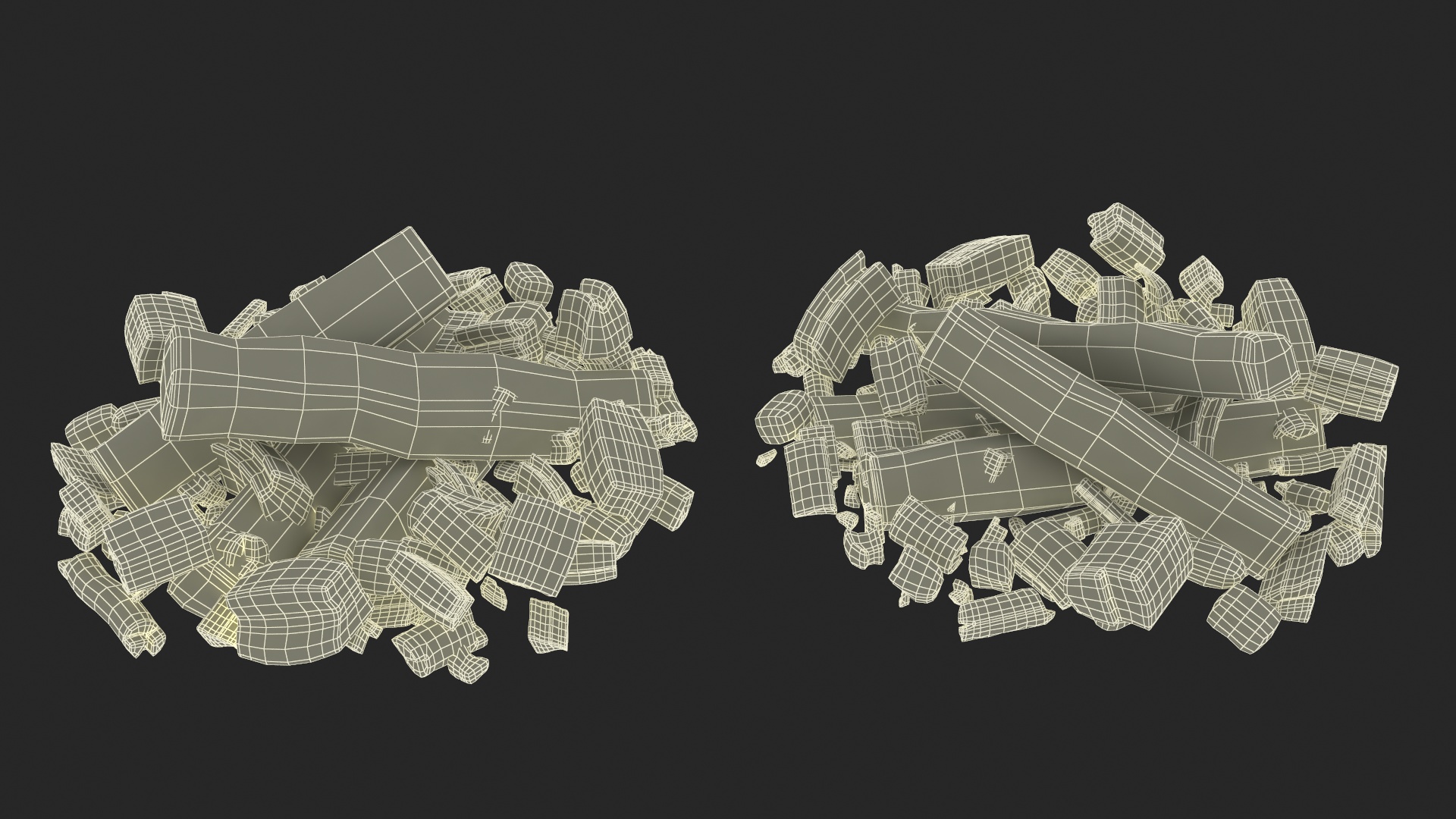 Smoldering Firewood 3D model