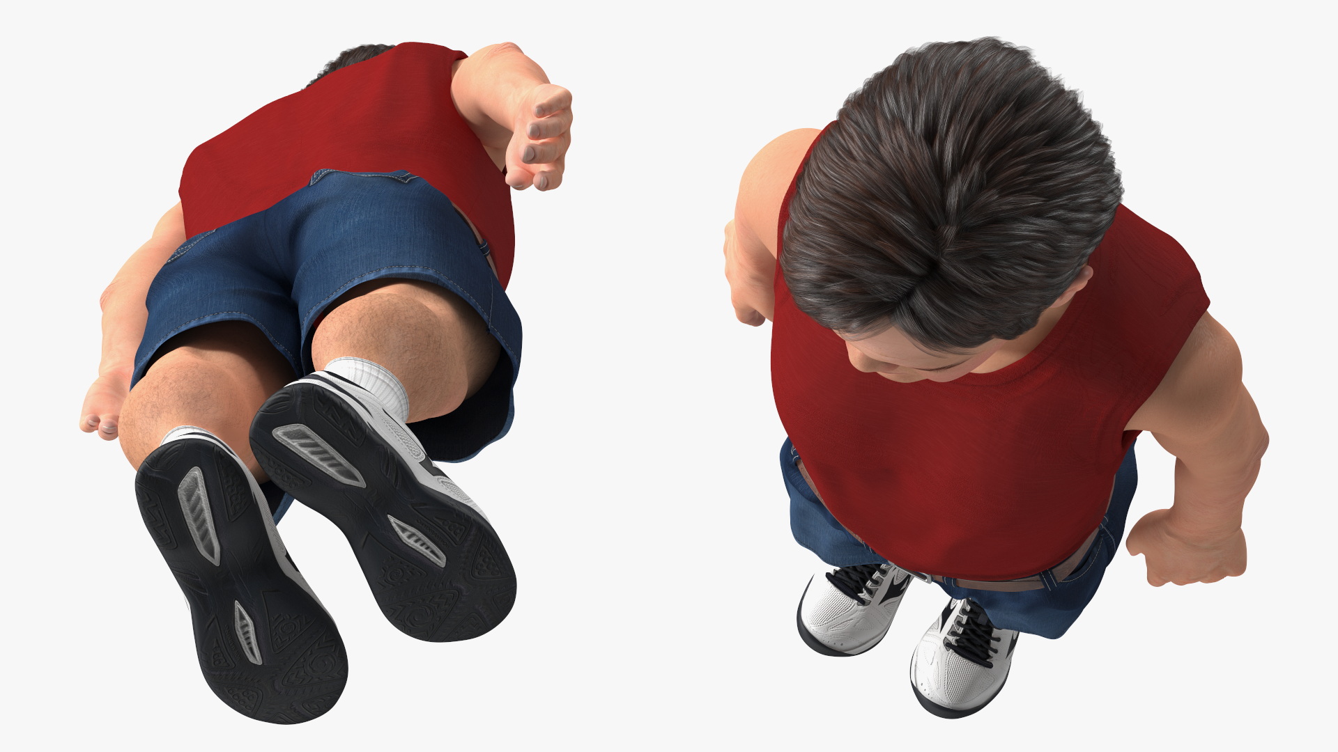 Dwarf Male Character Summer Style Standing Pose 3D