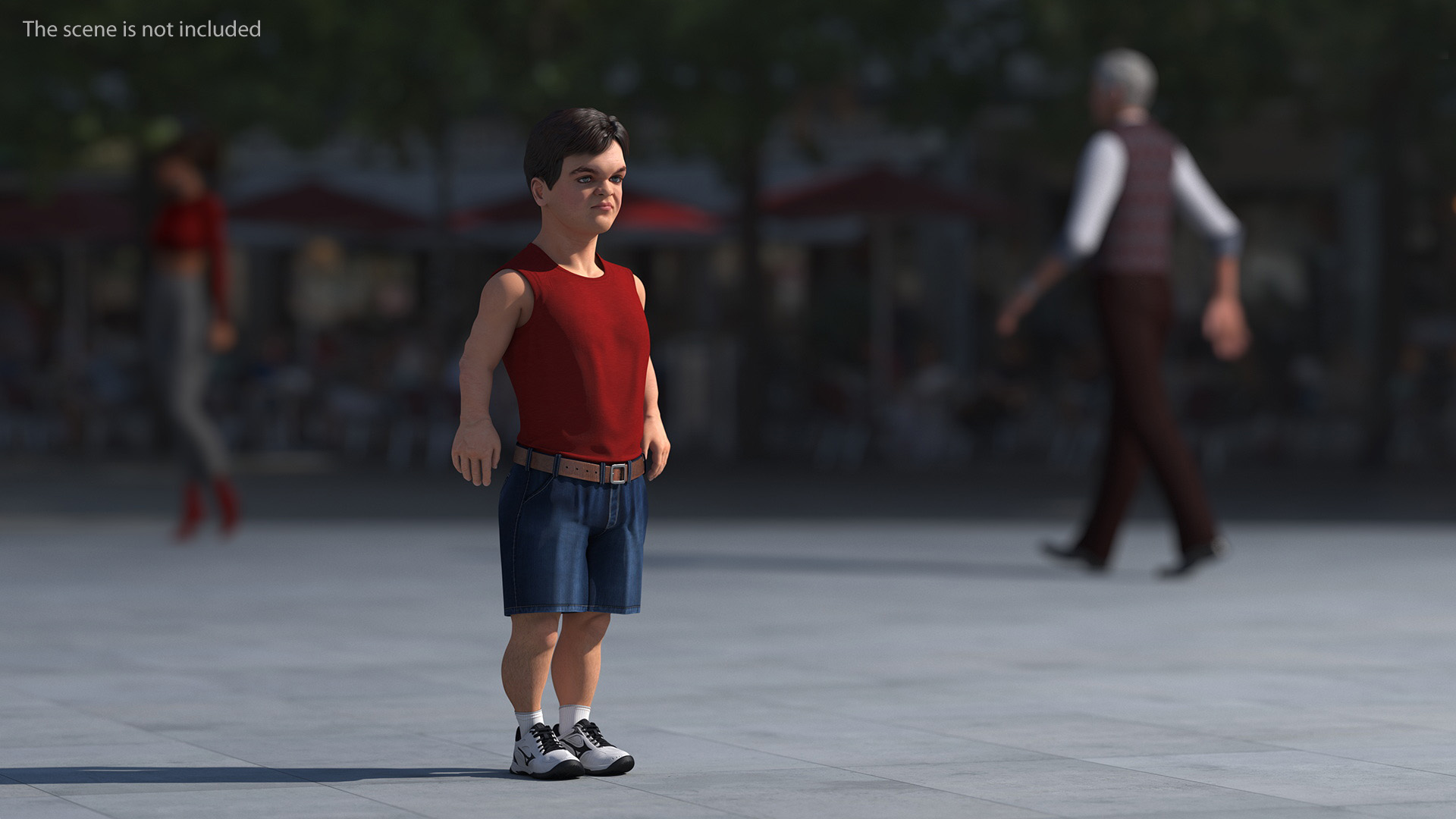 Dwarf Male Character Summer Style Standing Pose 3D